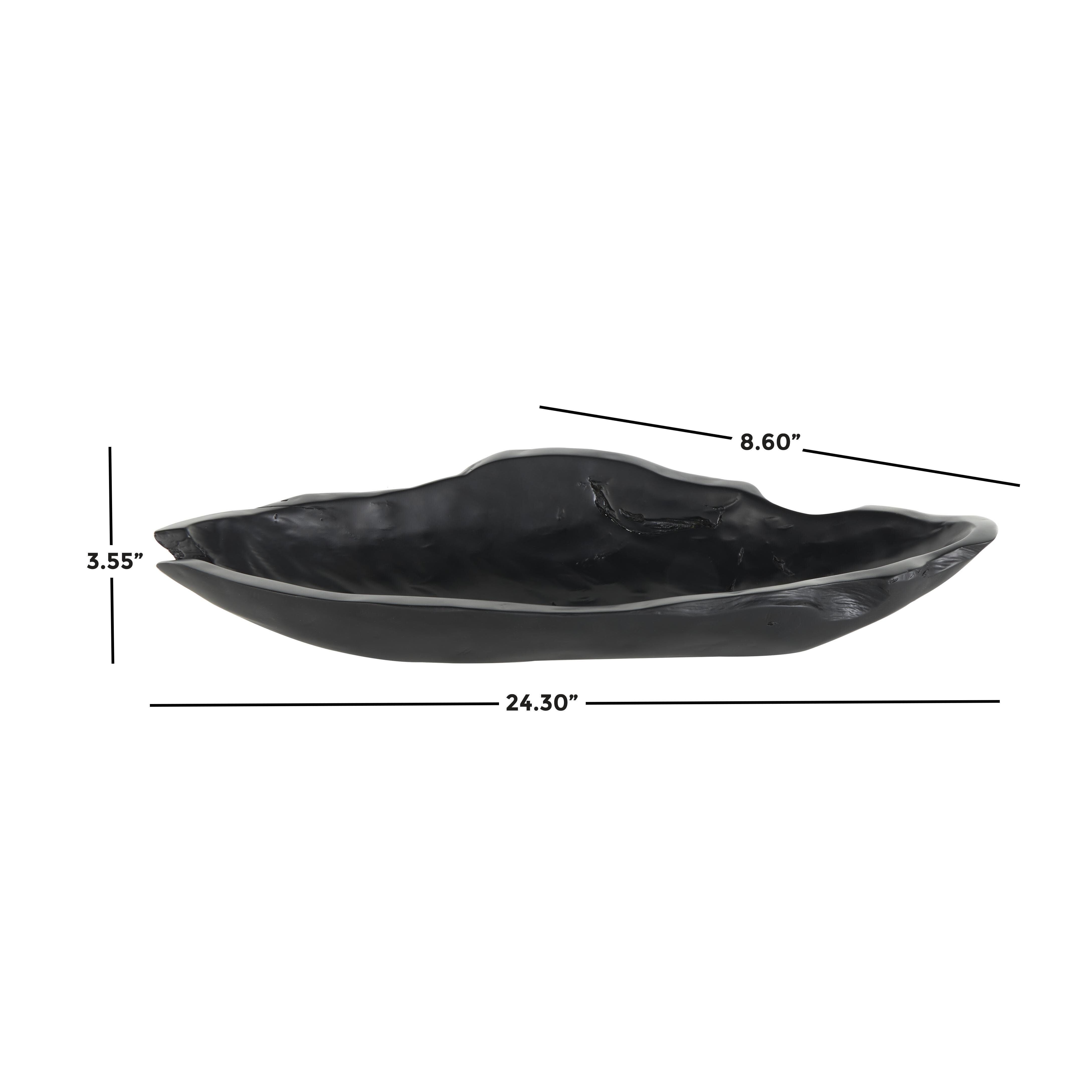 Bayberry Lane Live Edge Abstract Decorative Bowl, , large