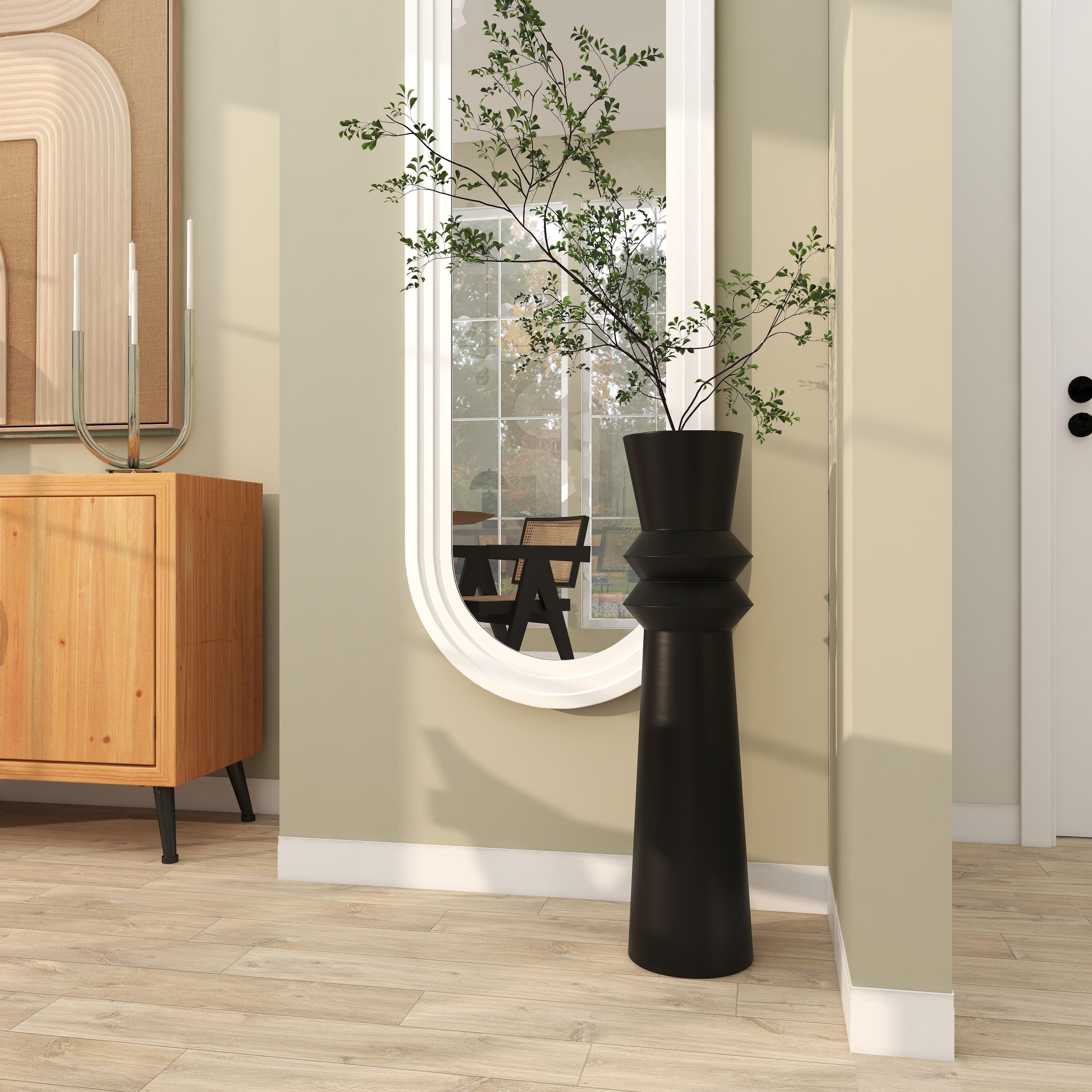 The Novogratz Decorative Floor Vase, Black, large
