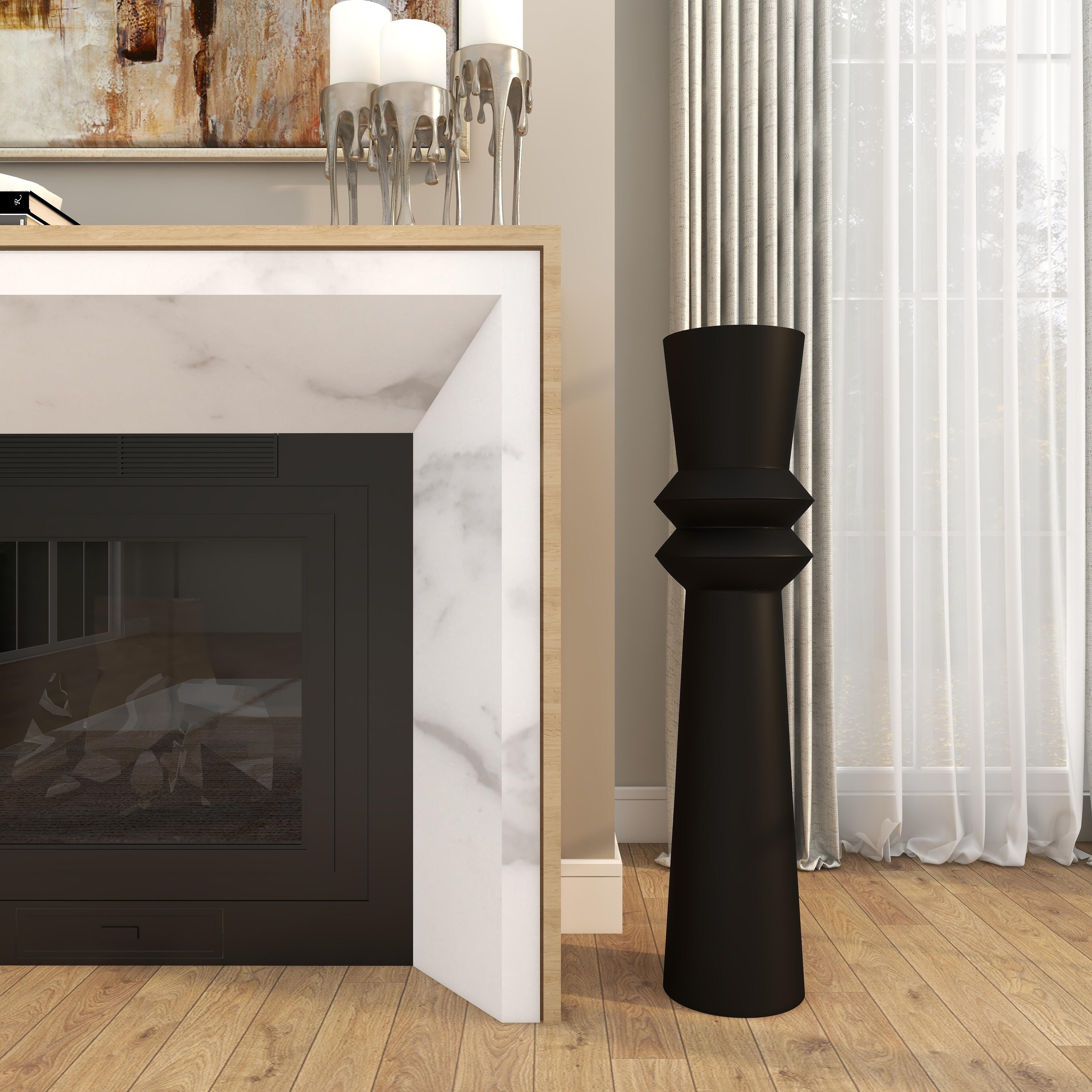 The Novogratz Decorative Floor Tall Vase, Black, large
