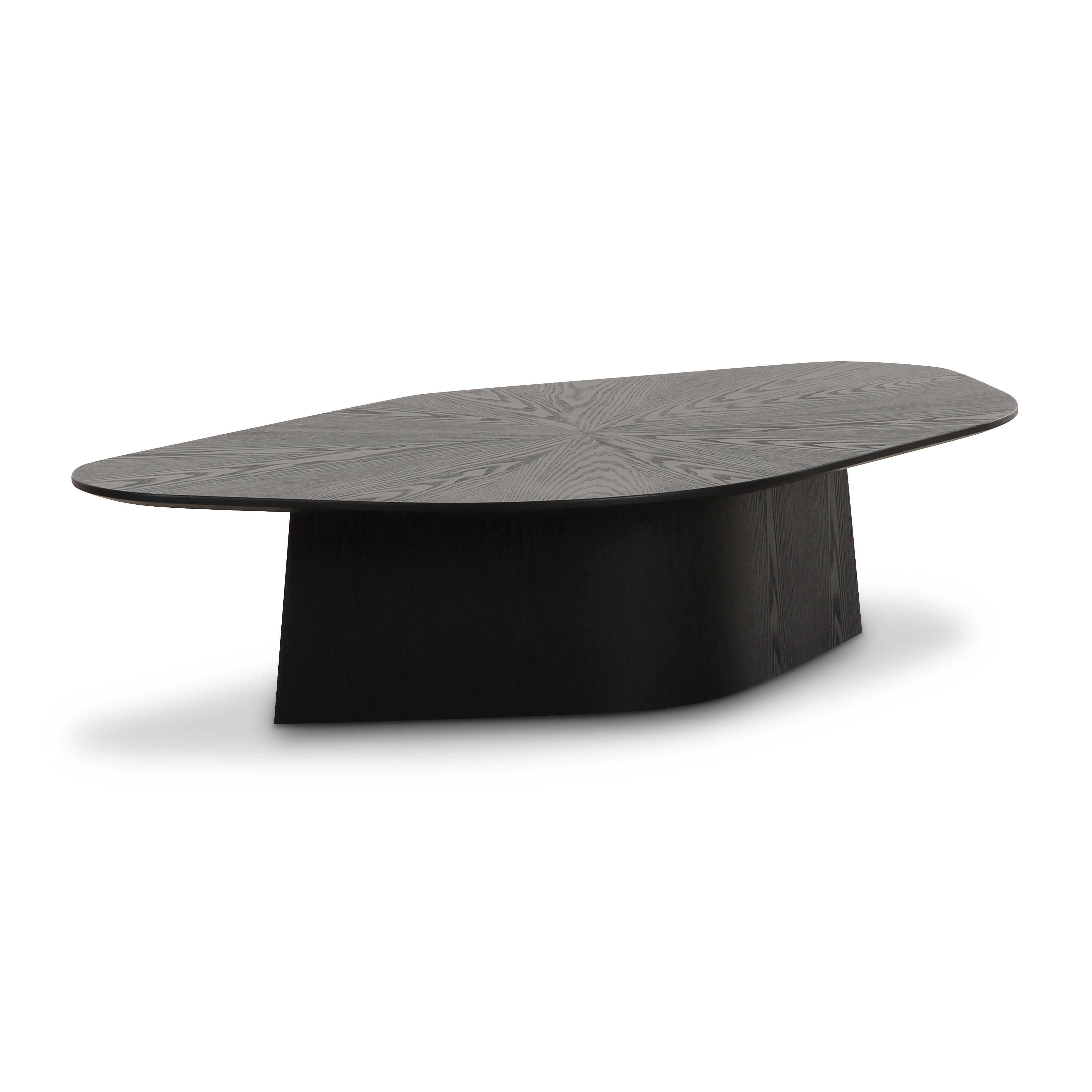 TOV Furniture Roche Low Coffee Table, Black, large
