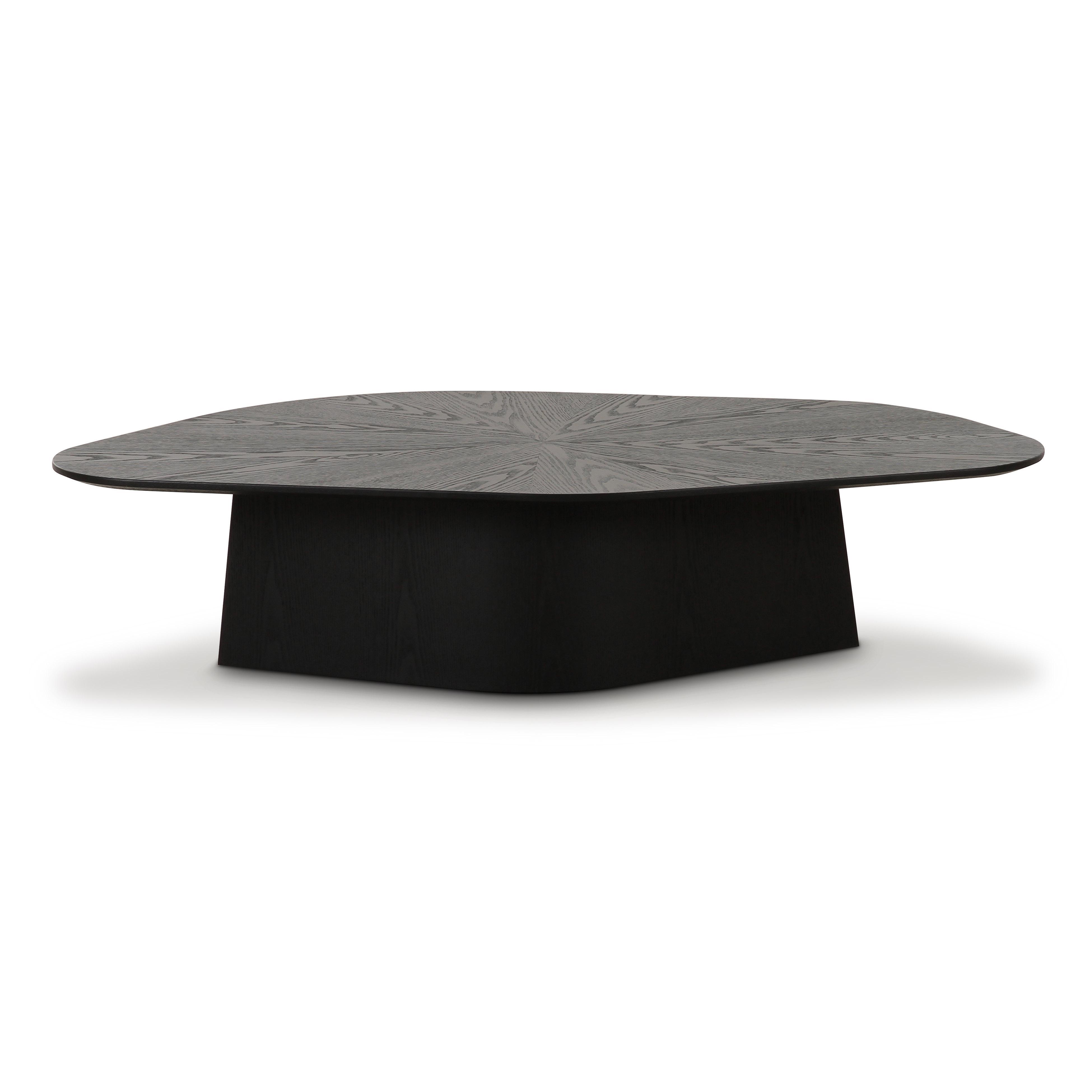 TOV Furniture Roche Low Coffee Table, Black, large