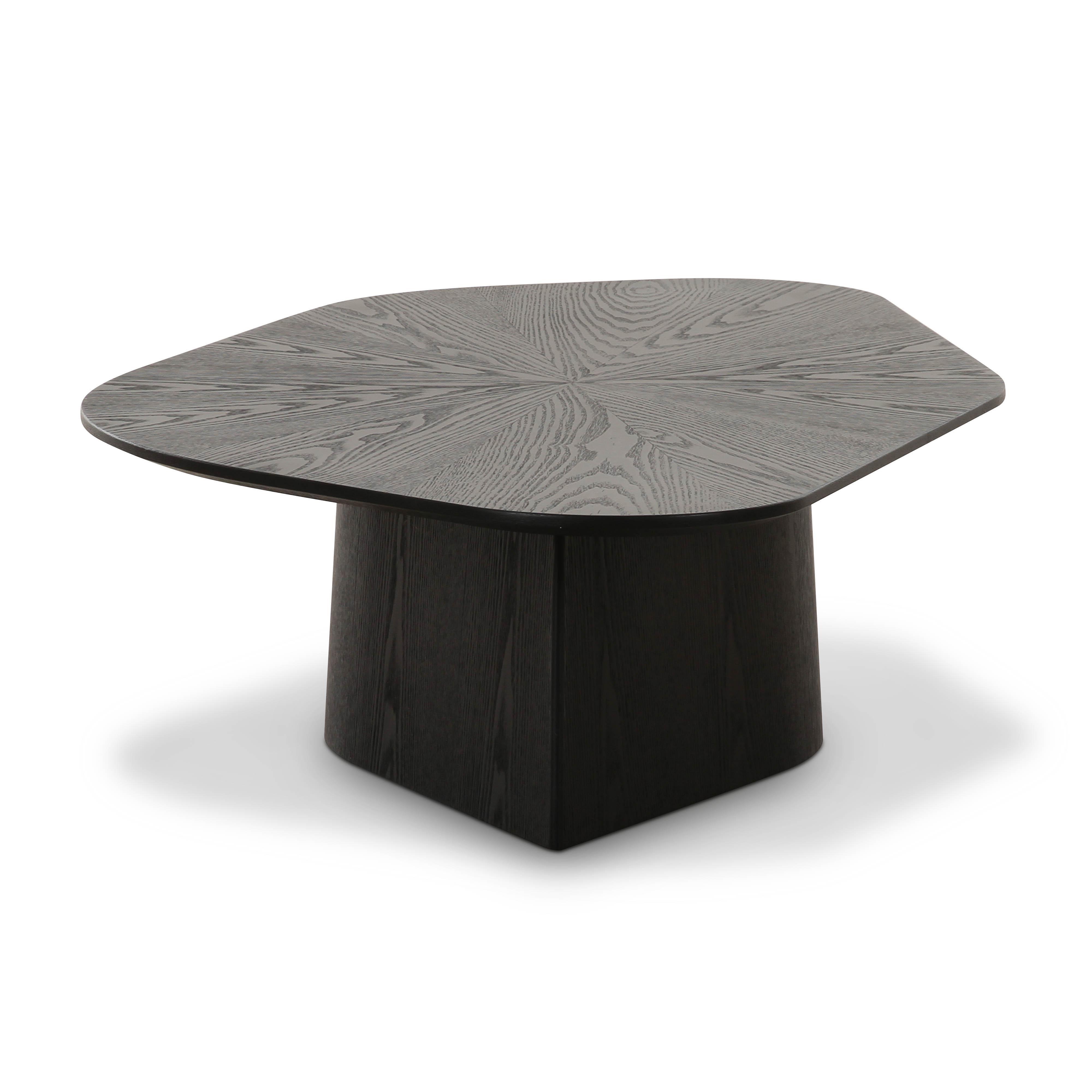 TOV Furniture Roche Low Coffee Table, Black, large