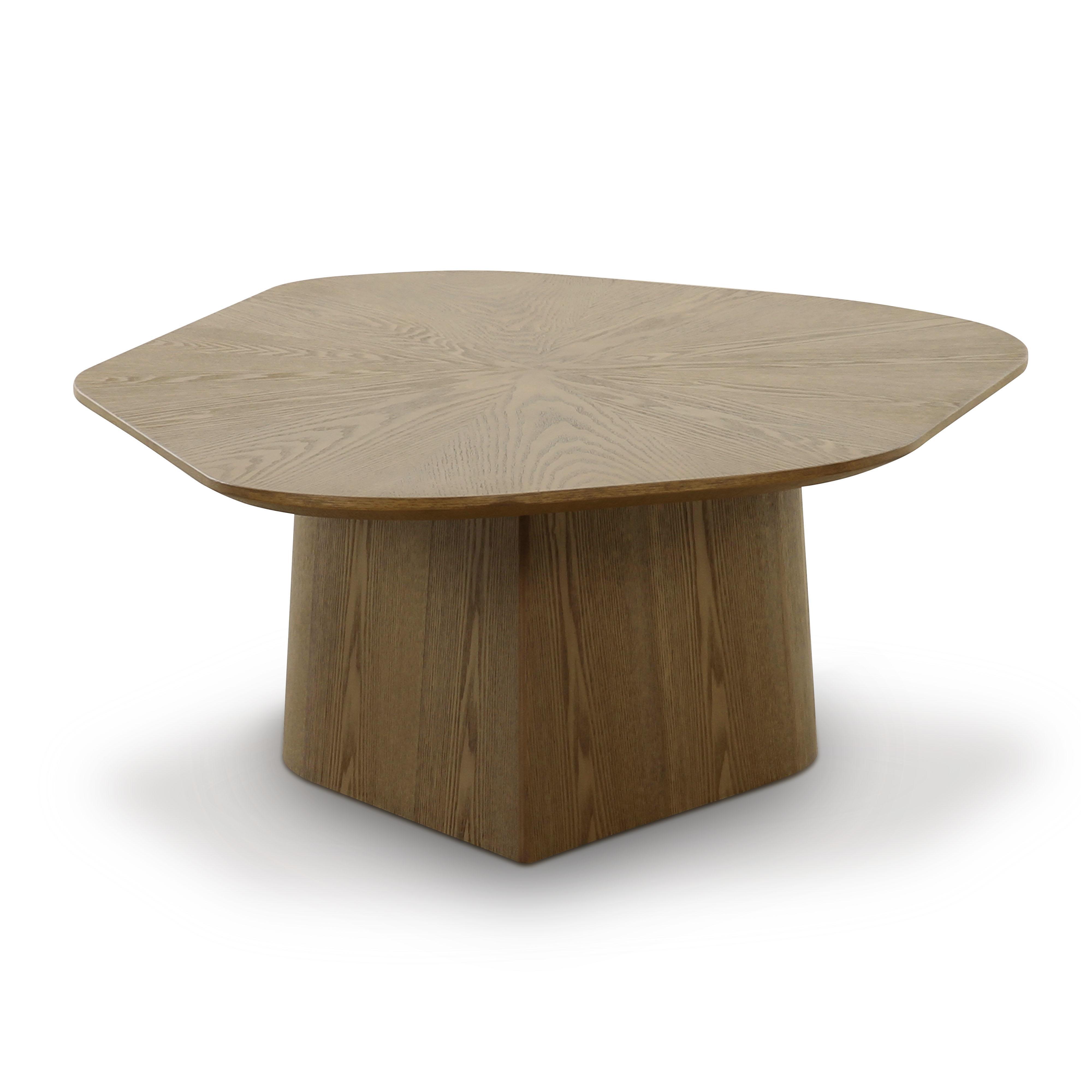 TOV Furniture Roche Low Coffee Table, Brown, large