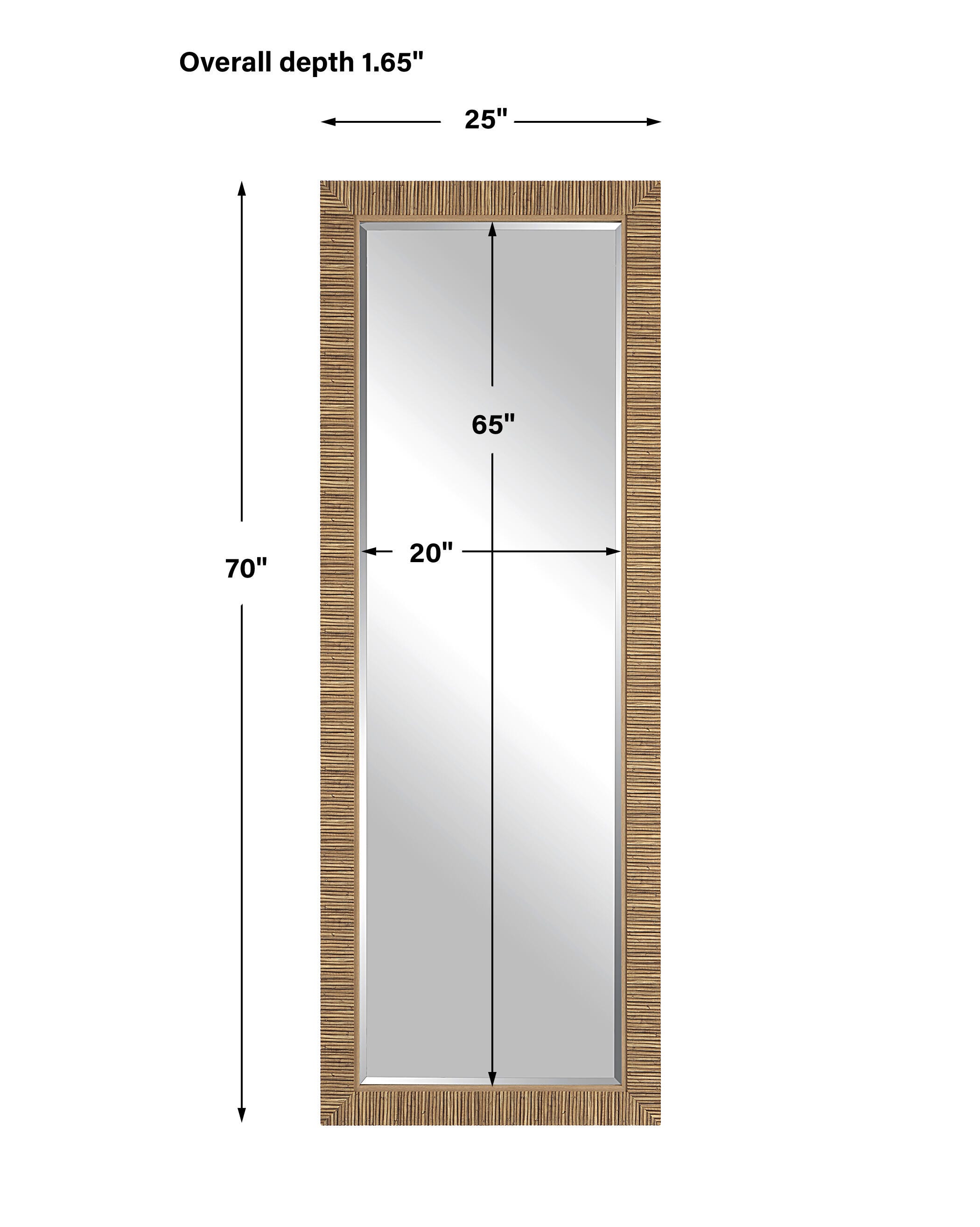 Exalted Living Rectangle Wall Mirror, , large
