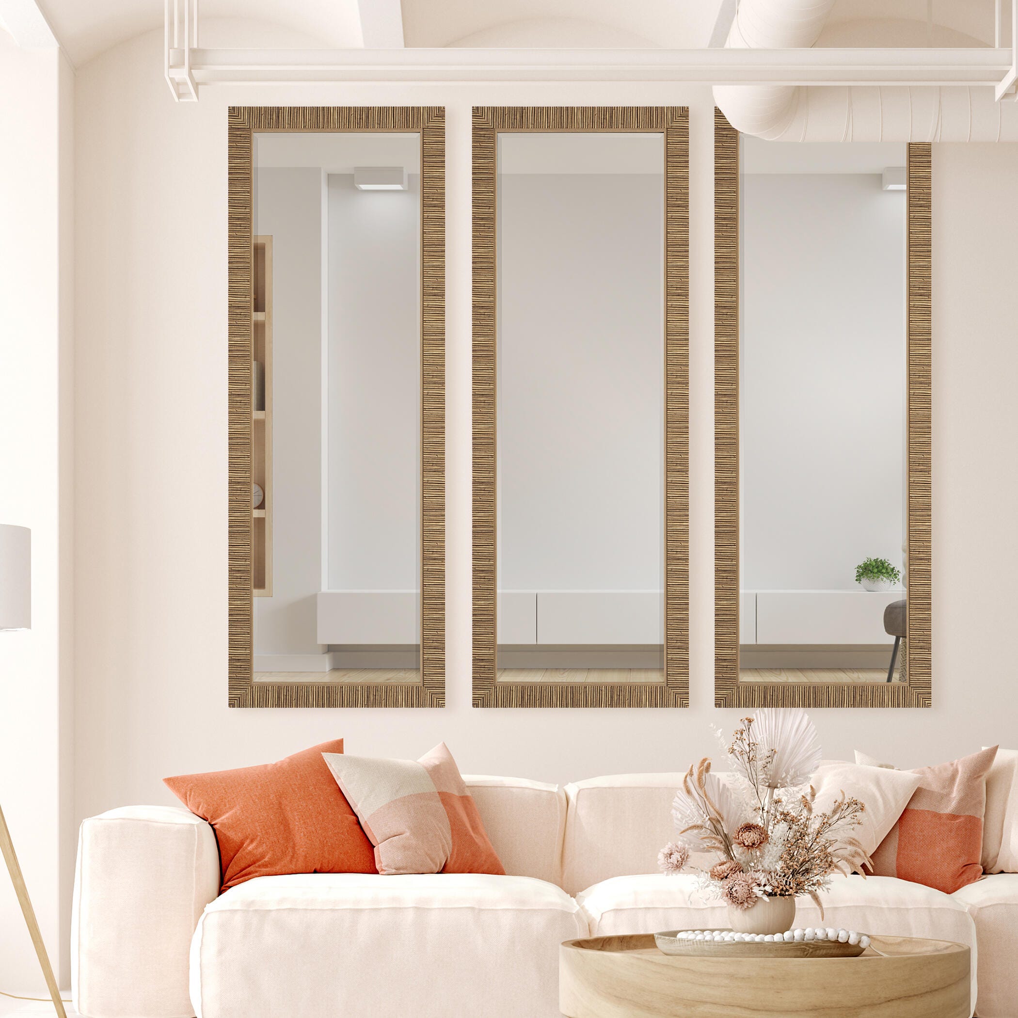Exalted Living Rectangle Wall Mirror, , large