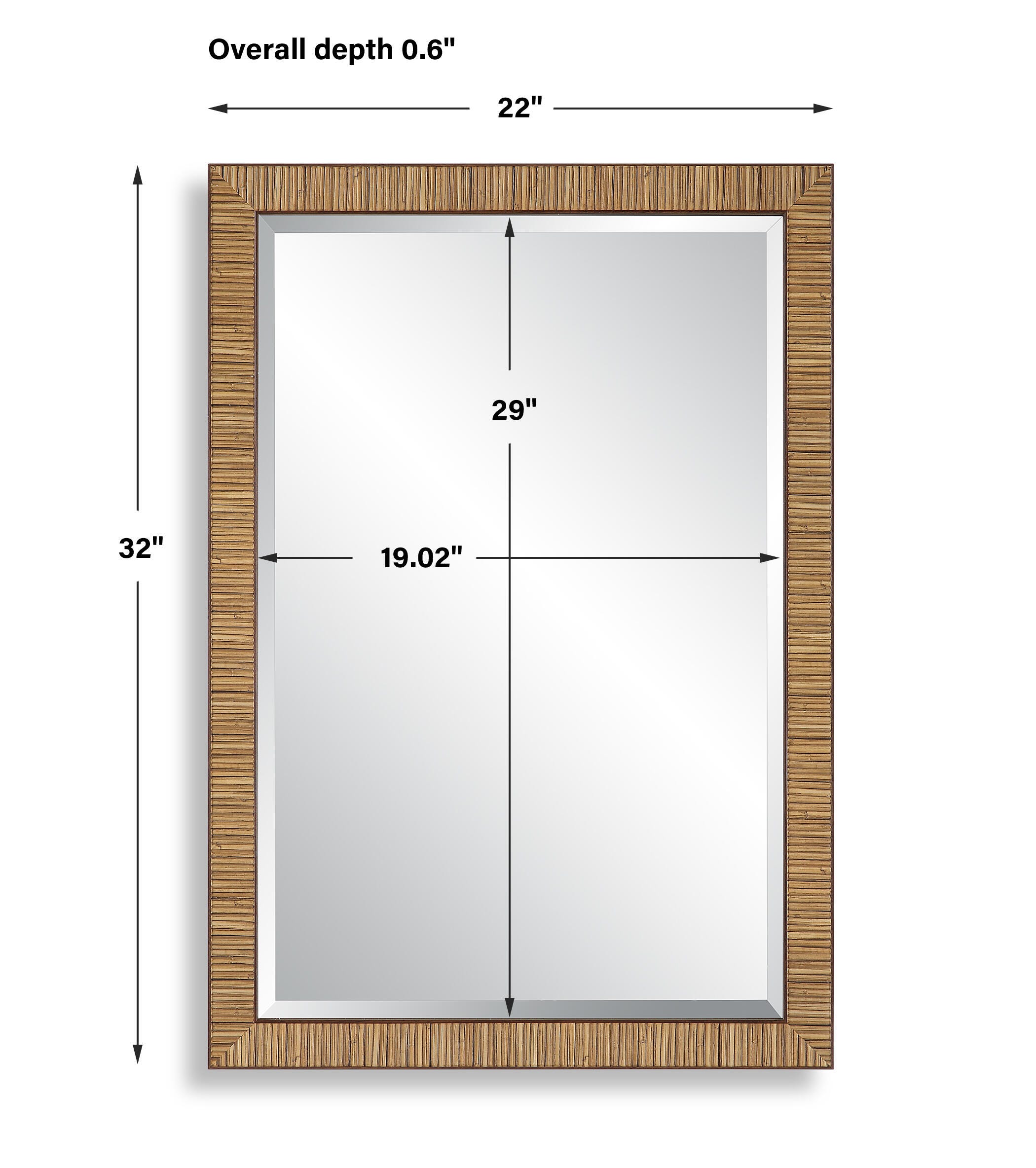 Exalted Living Coastal Wall Mirror, , large