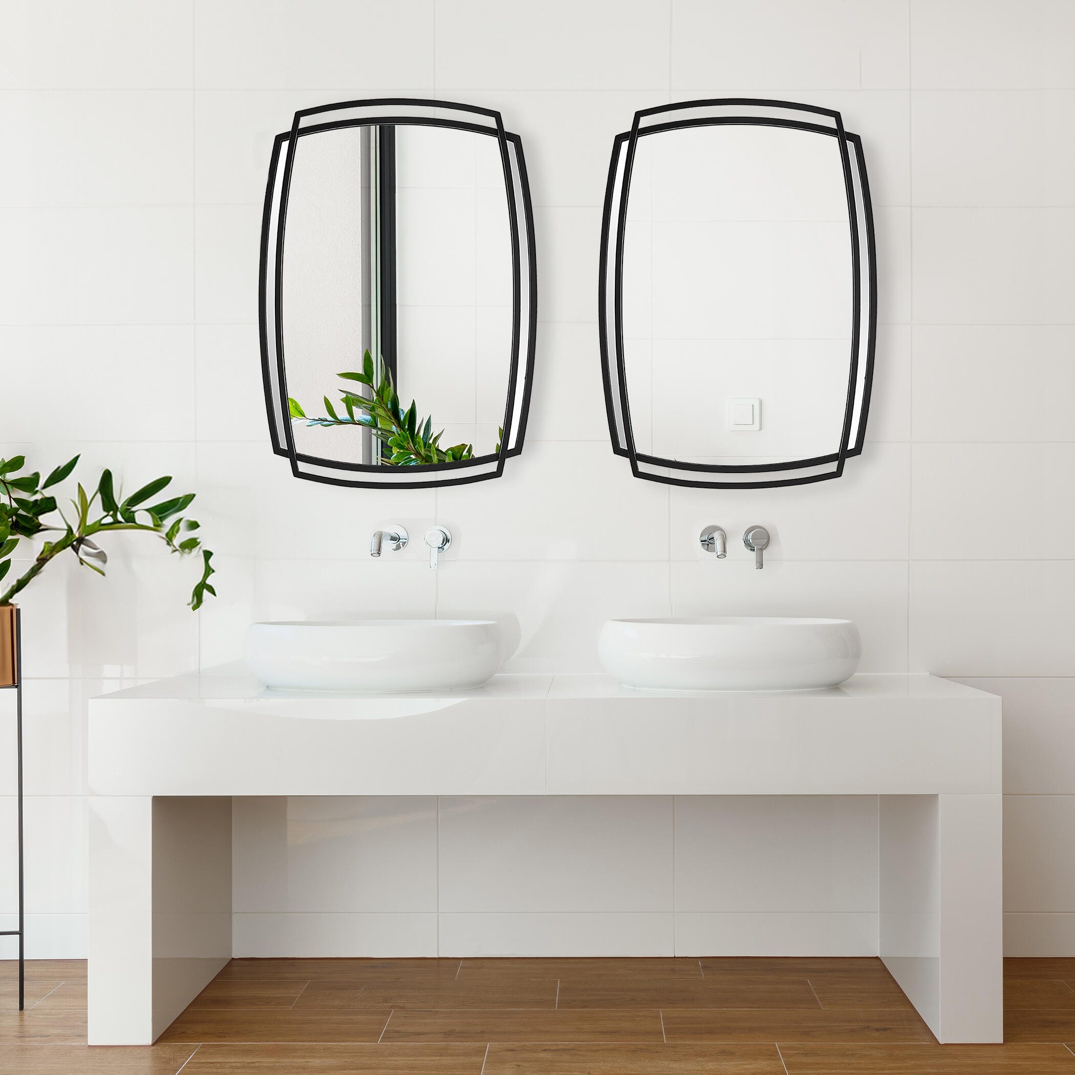 Exalted Living Curved Wall Mirror, , rollover