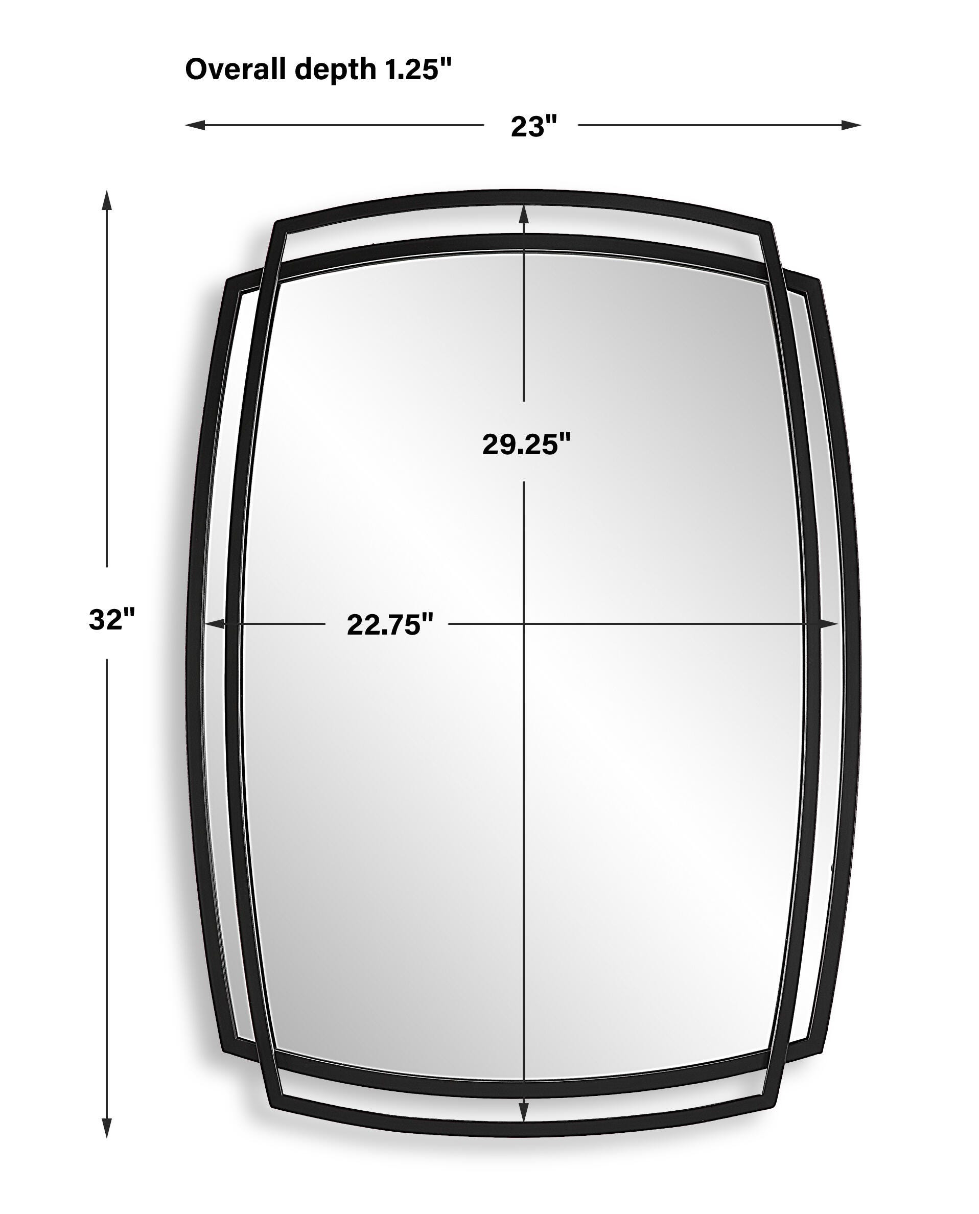 Exalted Living Curved Wall Mirror, , large