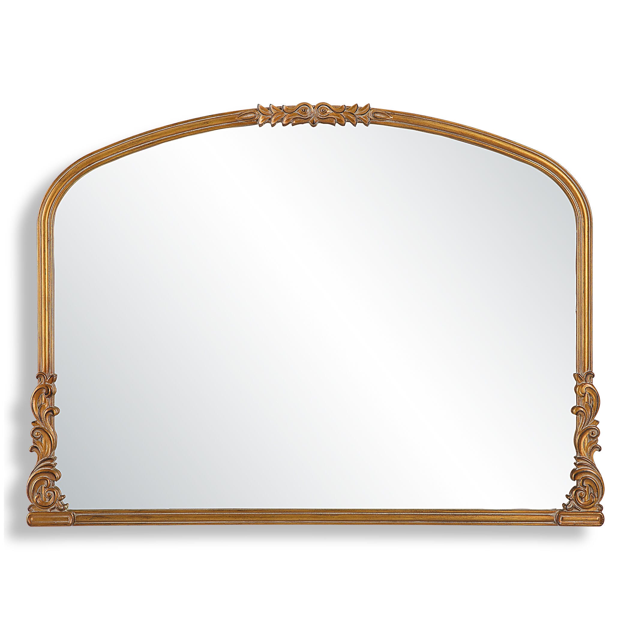 Exalted Living Baroque Wall Mirror, Gold, large