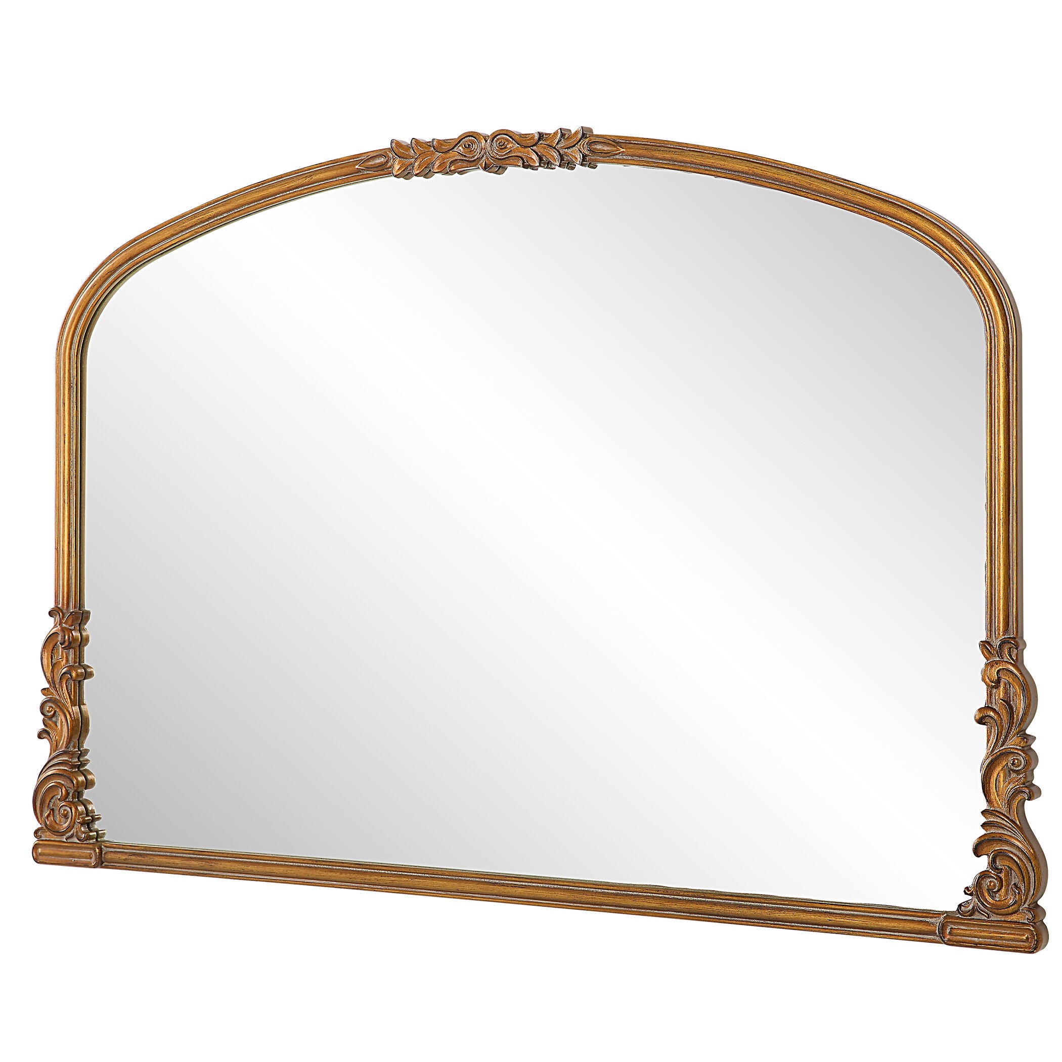 Exalted Living Baroque Wall Mirror, Gold, large