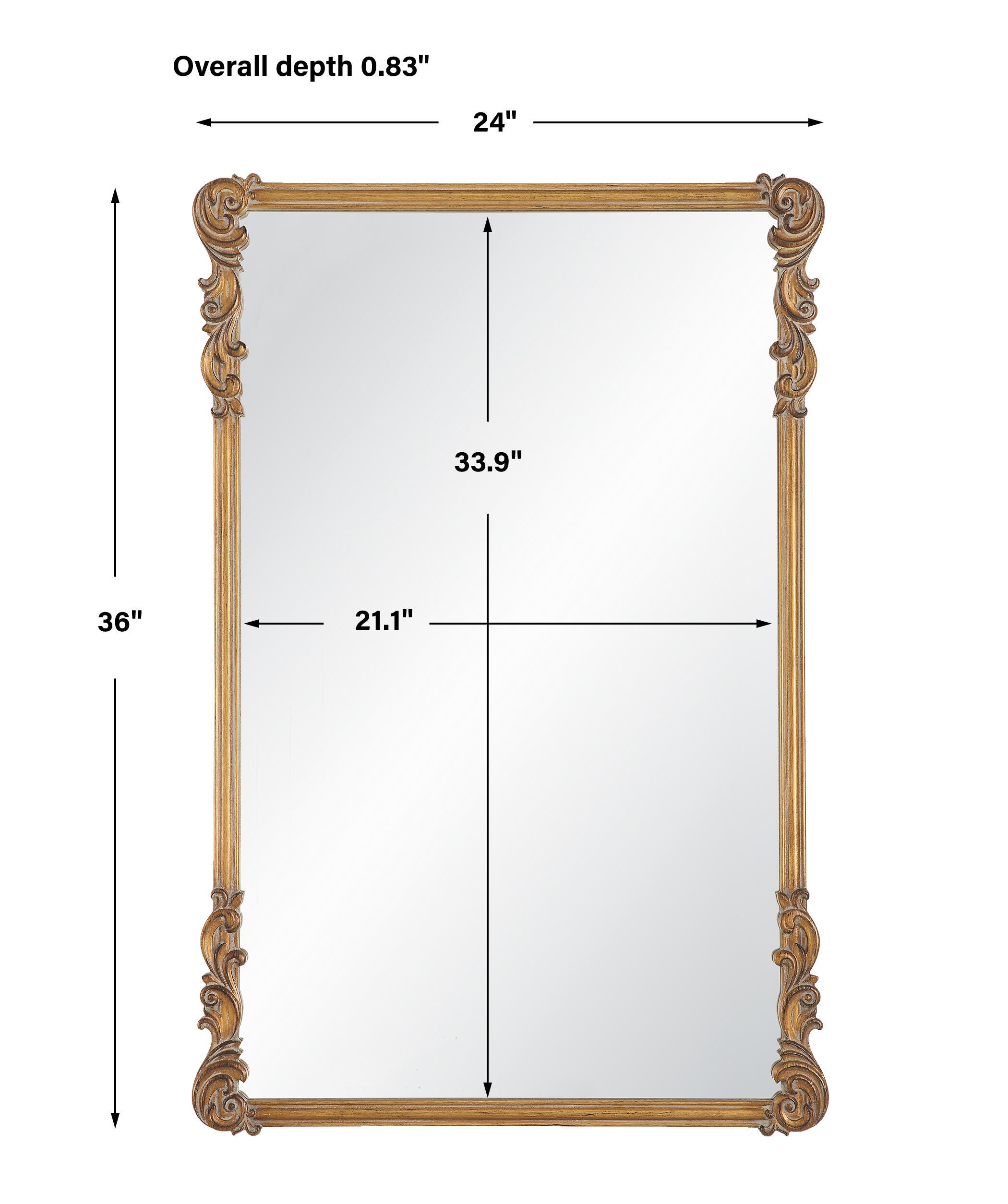 Exalted Living Old World Accent Mirror, , large