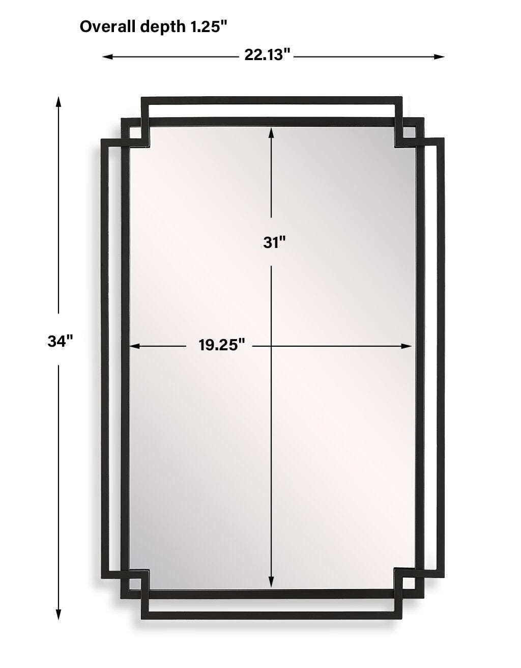 Exalted Living Contemporary Accent Mirror, , large