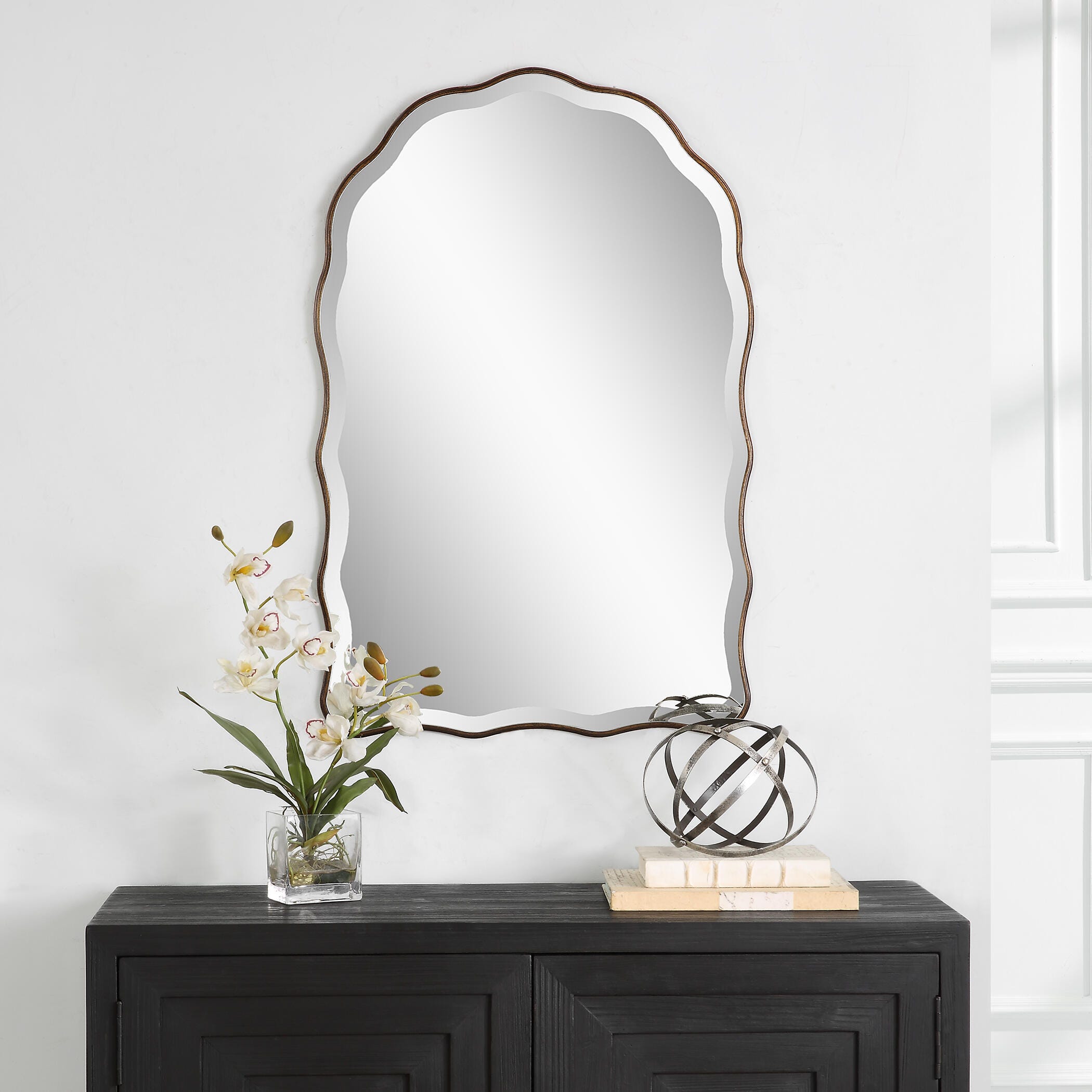 Exalted Living Scalloped Edges Wall Mirror | Ashley