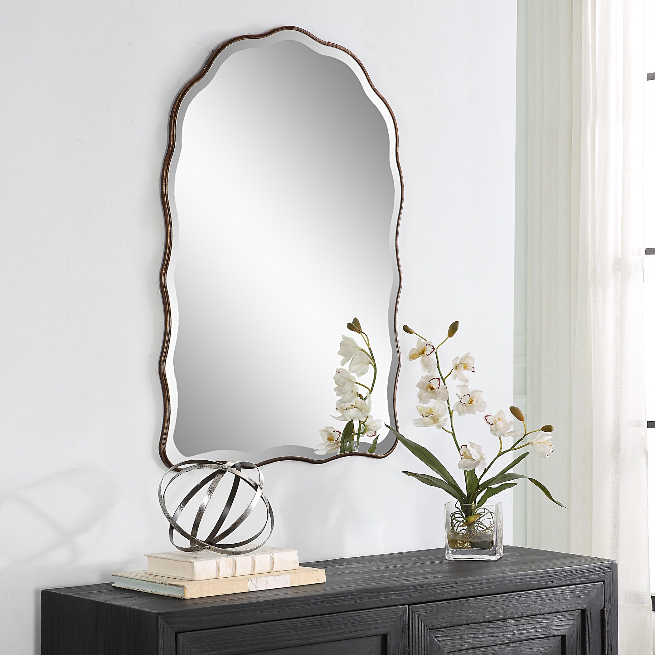 Exalted Living Scalloped Edges Wall Mirror | Ashley