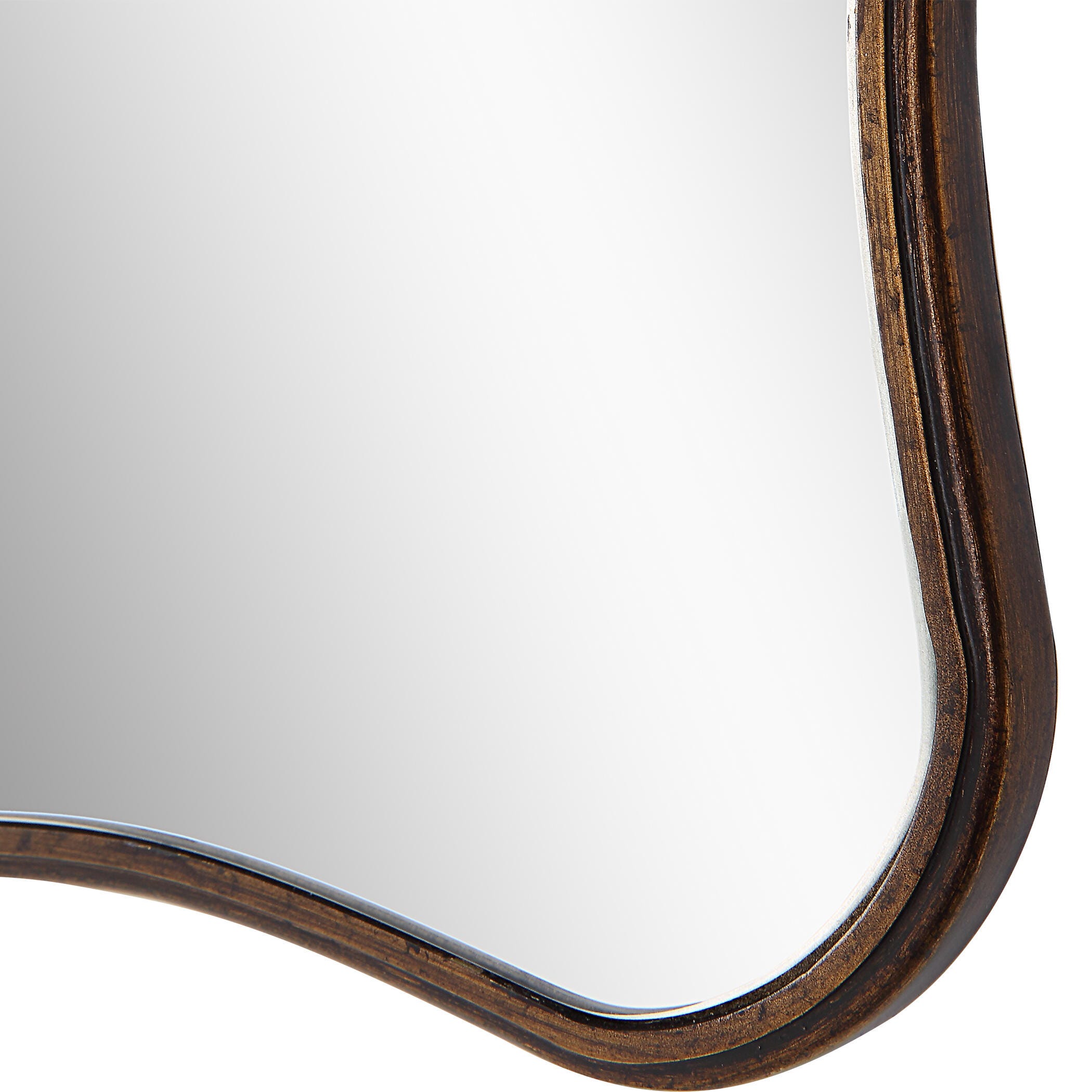 Exalted Living Scalloped Edges Wall Mirror, , large