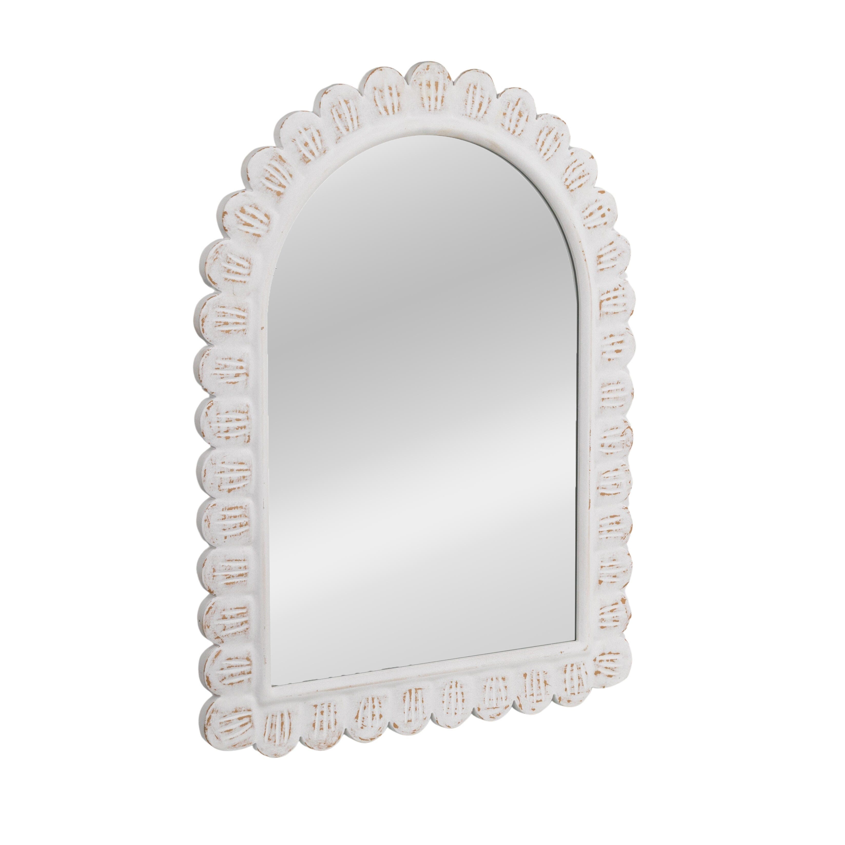 Storied Home Scallop Wall Mirror, , large