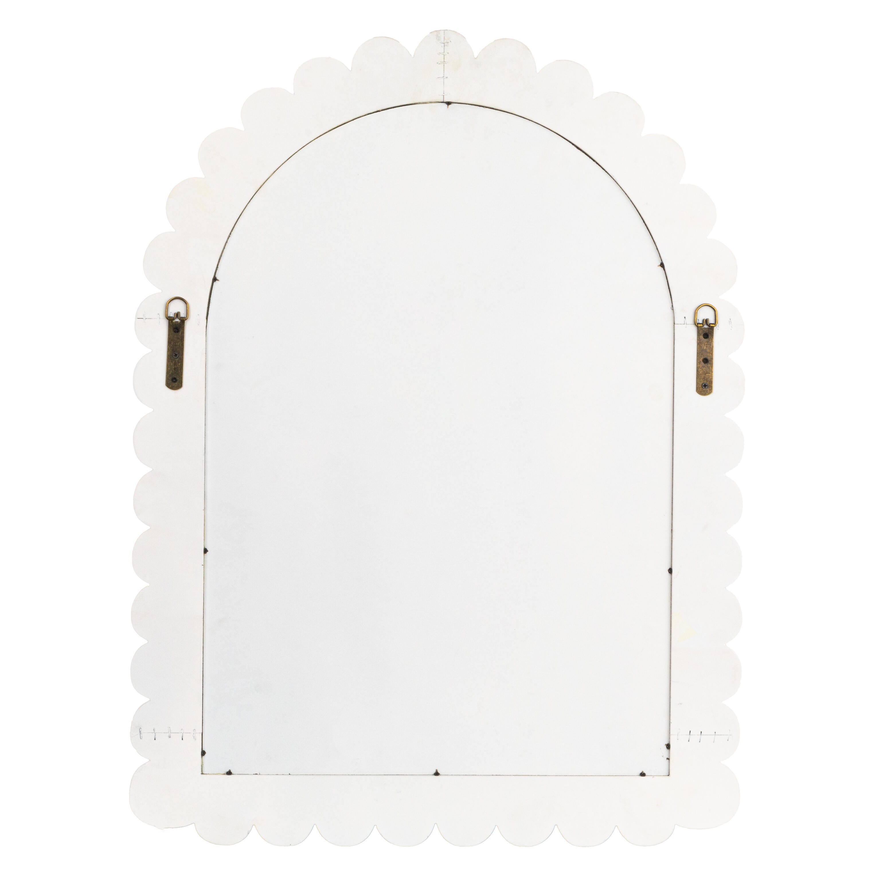 Storied Home Scallop Wall Mirror, , large
