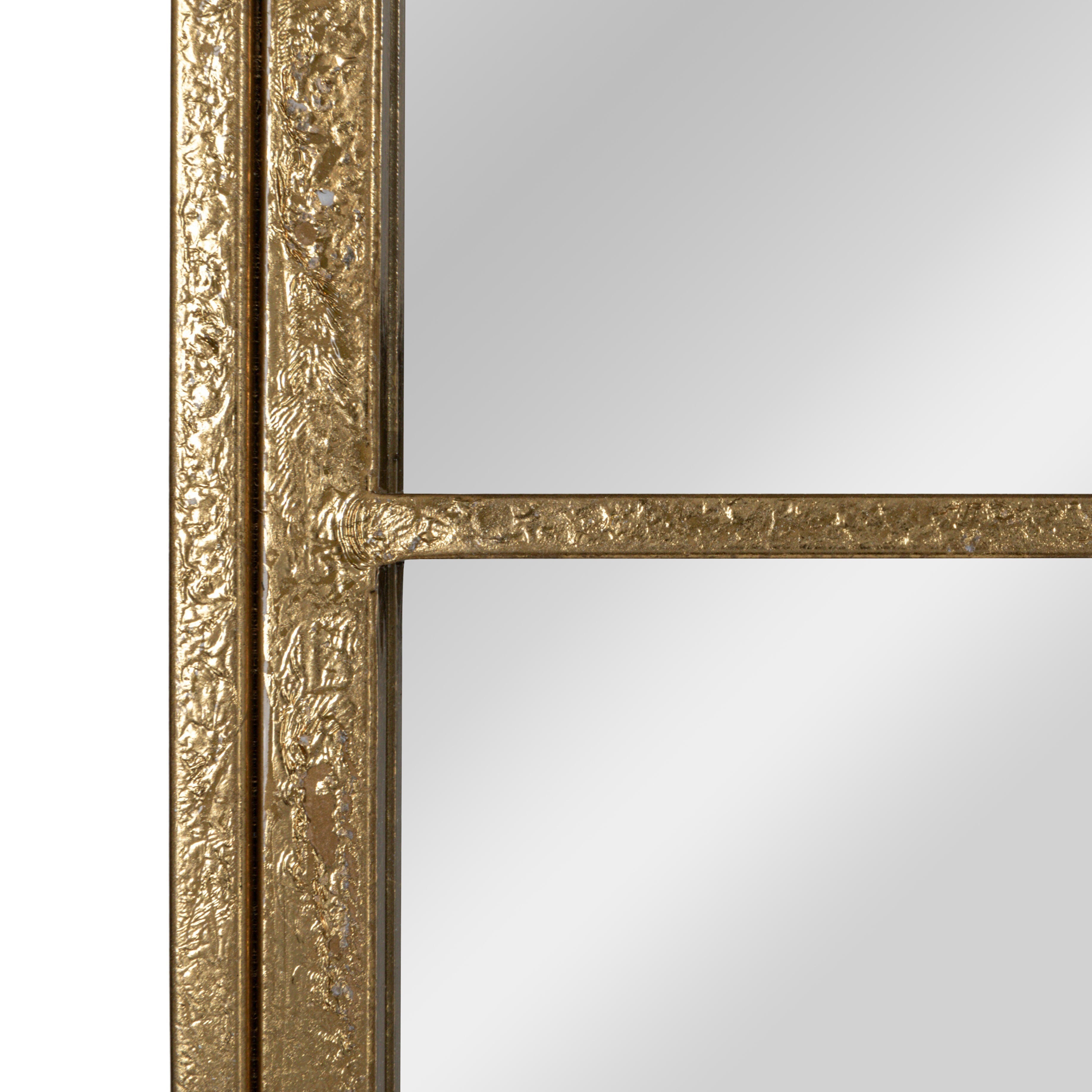 Storied Home Arched Windowpane Wall Mirror, , large