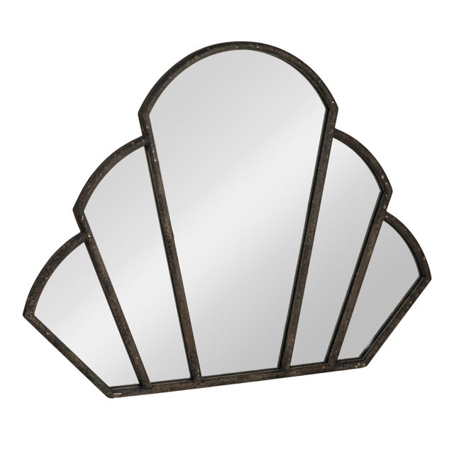 Storied Home Scallop Shaped Wall Mirror