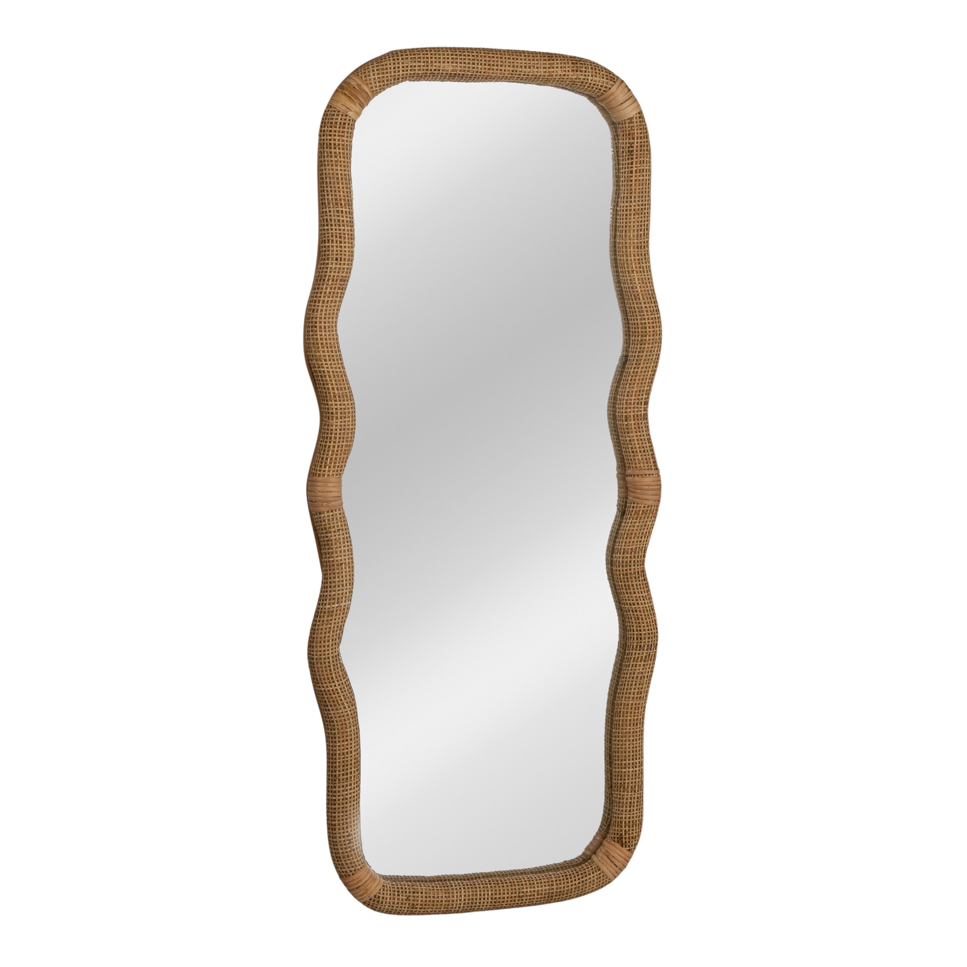 Storied Home Wavy Rectangle Wall Mirror, , large