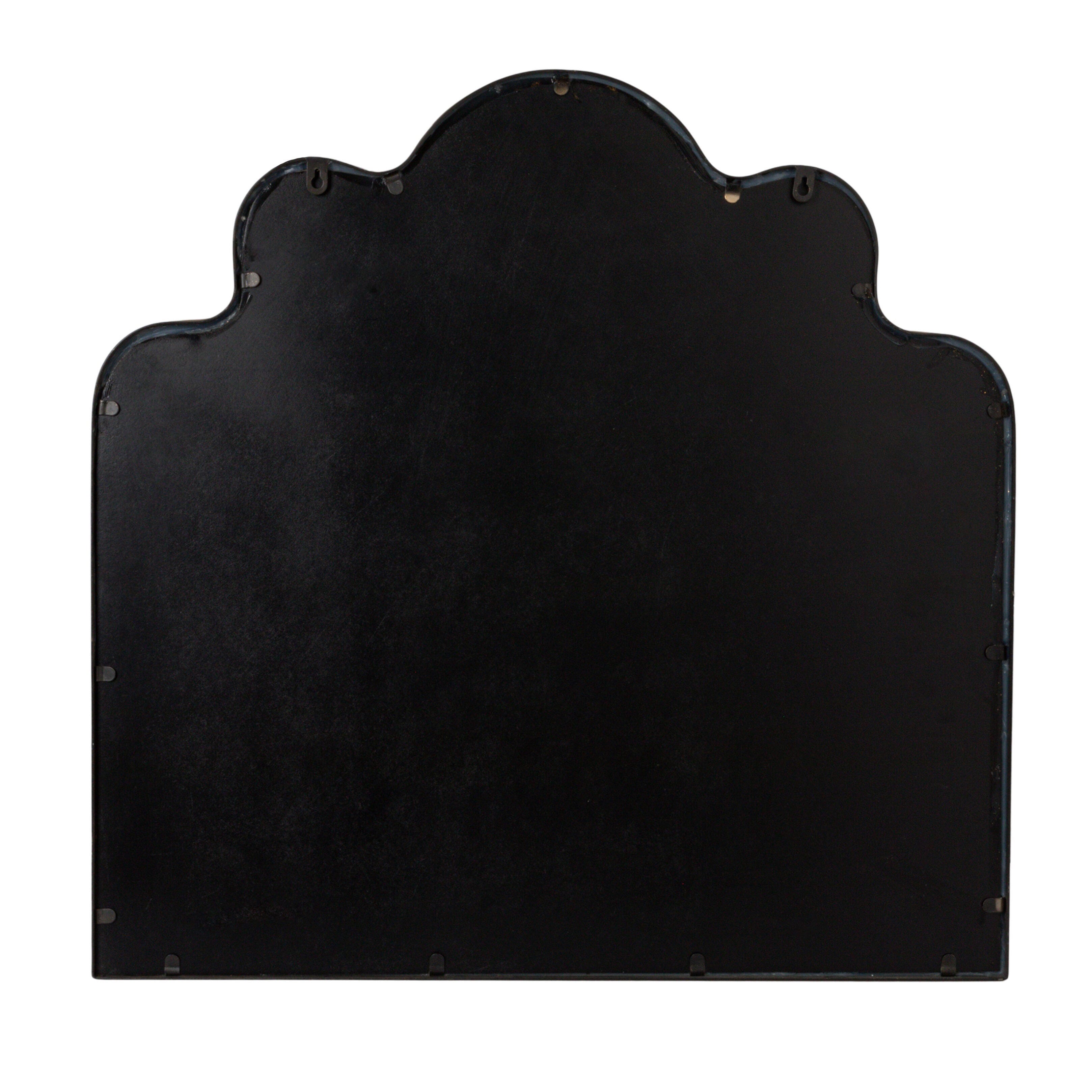 Storied Home Wavy Scalloped Arched Wall Mirror, , large