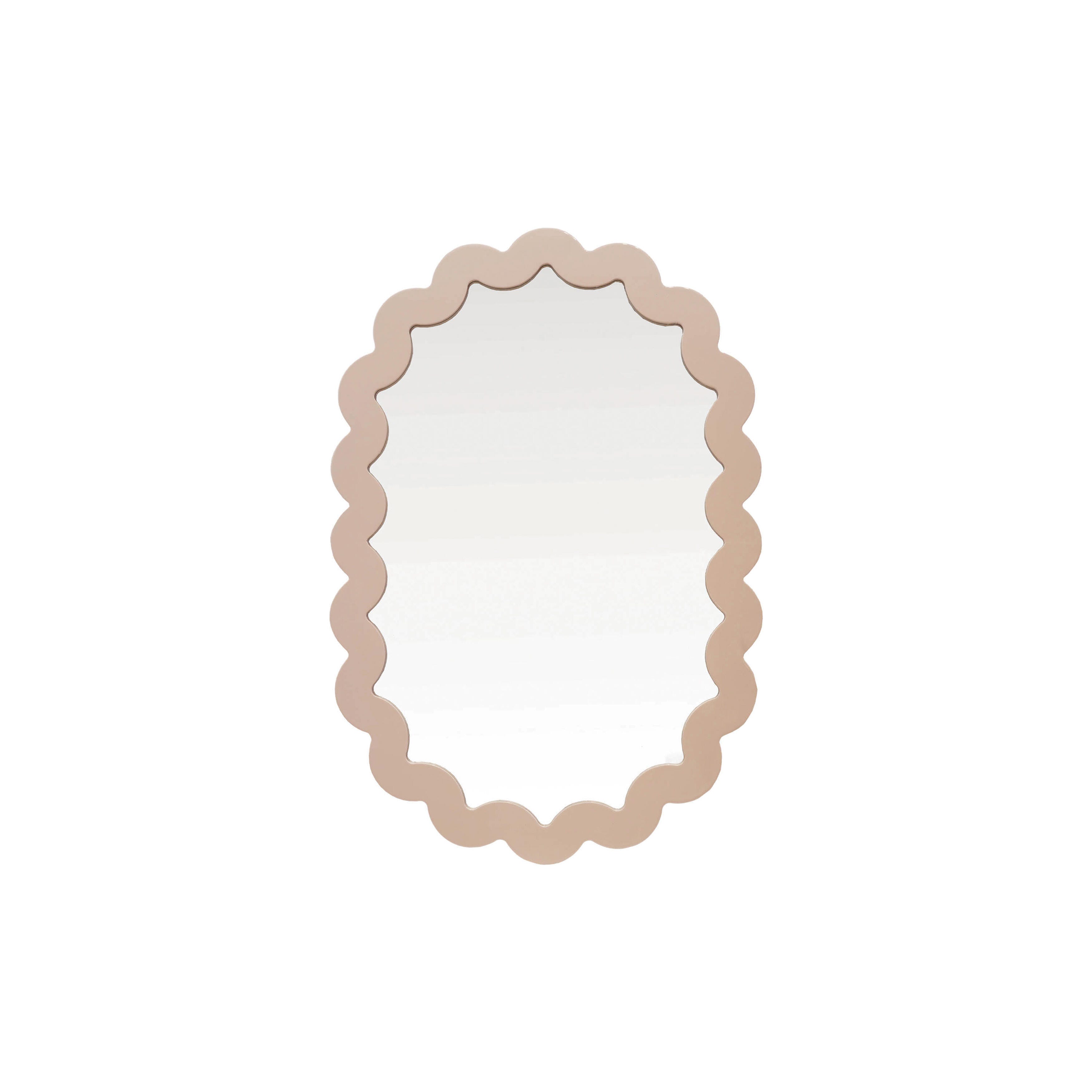 Storied Home Scalloped Wall Mirror, , large