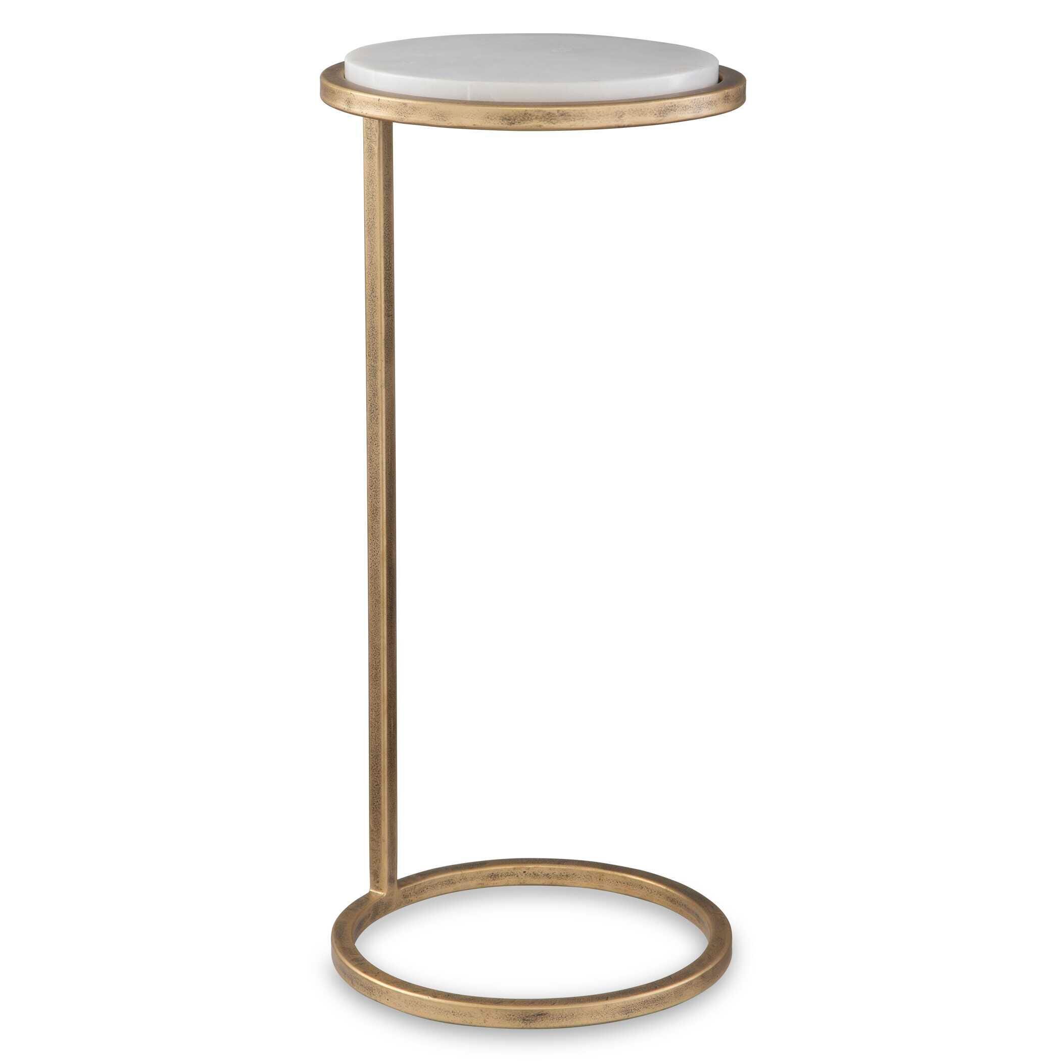 Exalted Living Accent Table, White, large