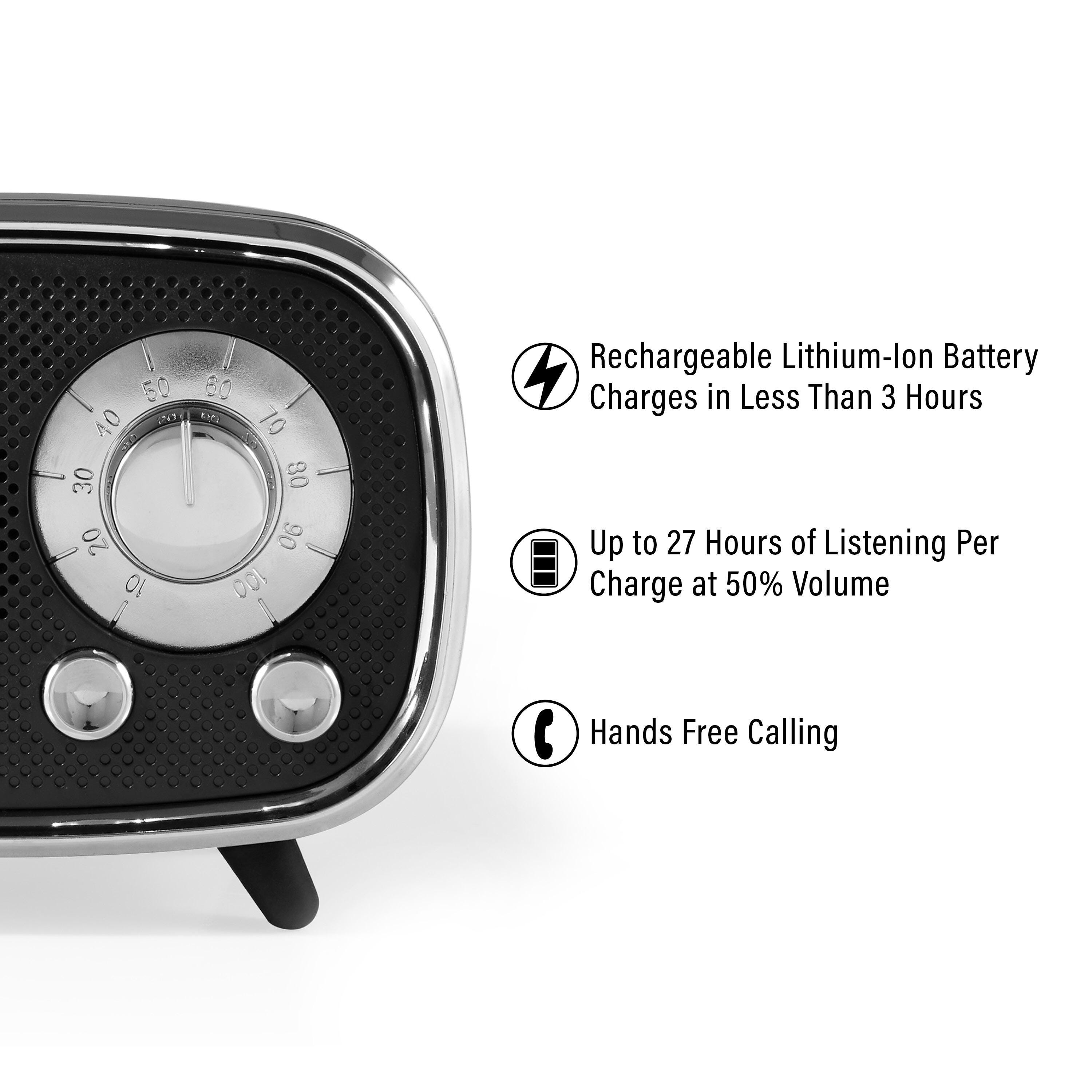 Crosley Rondo Bluetooth Speaker, Black, large