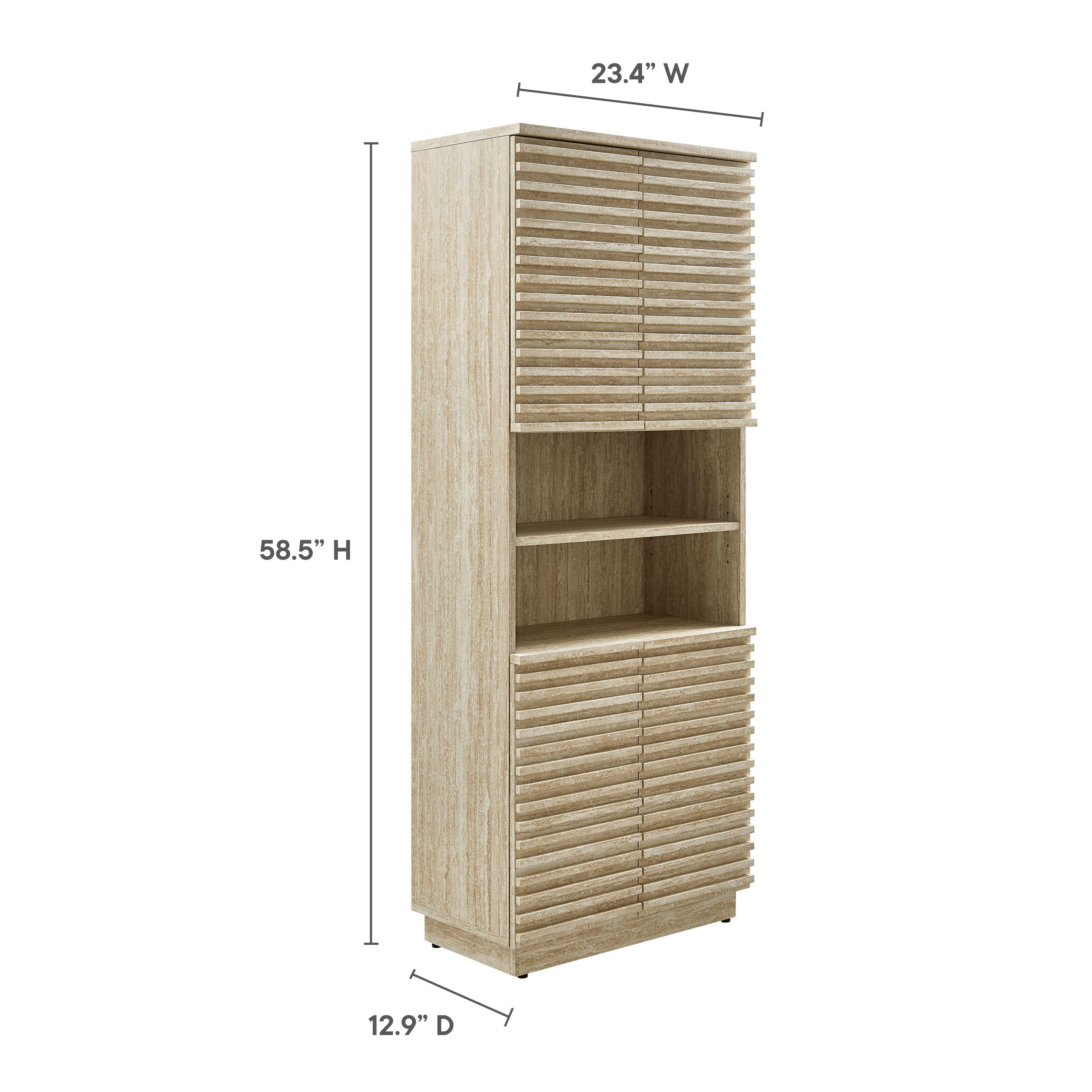 Modway Render Wide Linen Storage Cabinet, , large
