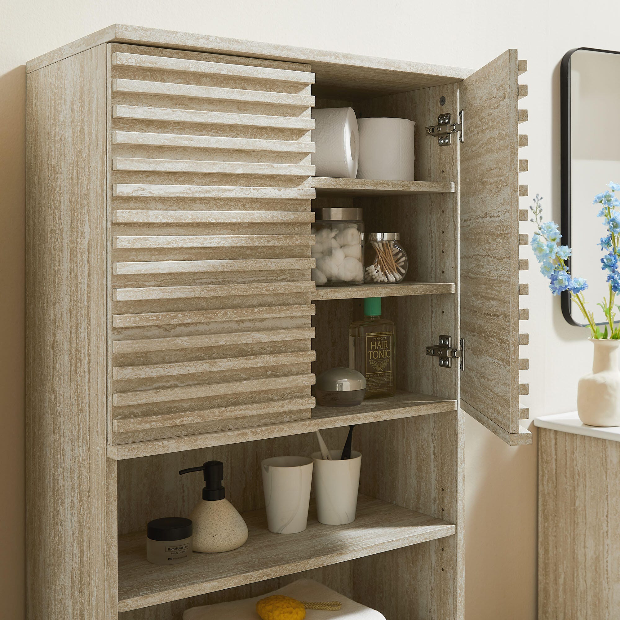 Modway Render Wide Linen Storage Cabinet, , large