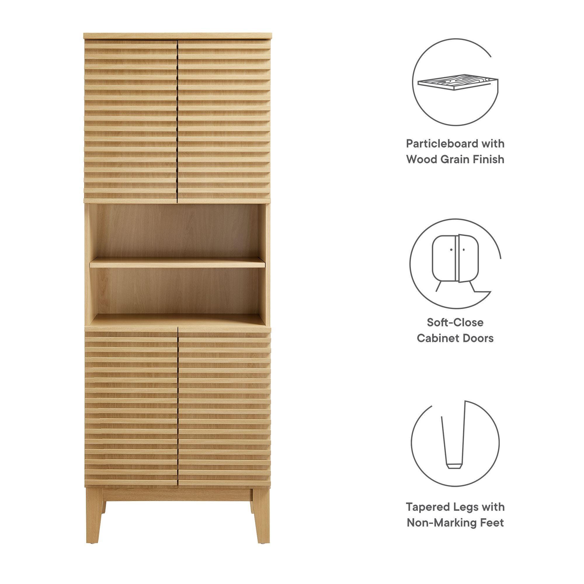 Modway Render Tall Storage Cabinet, , large