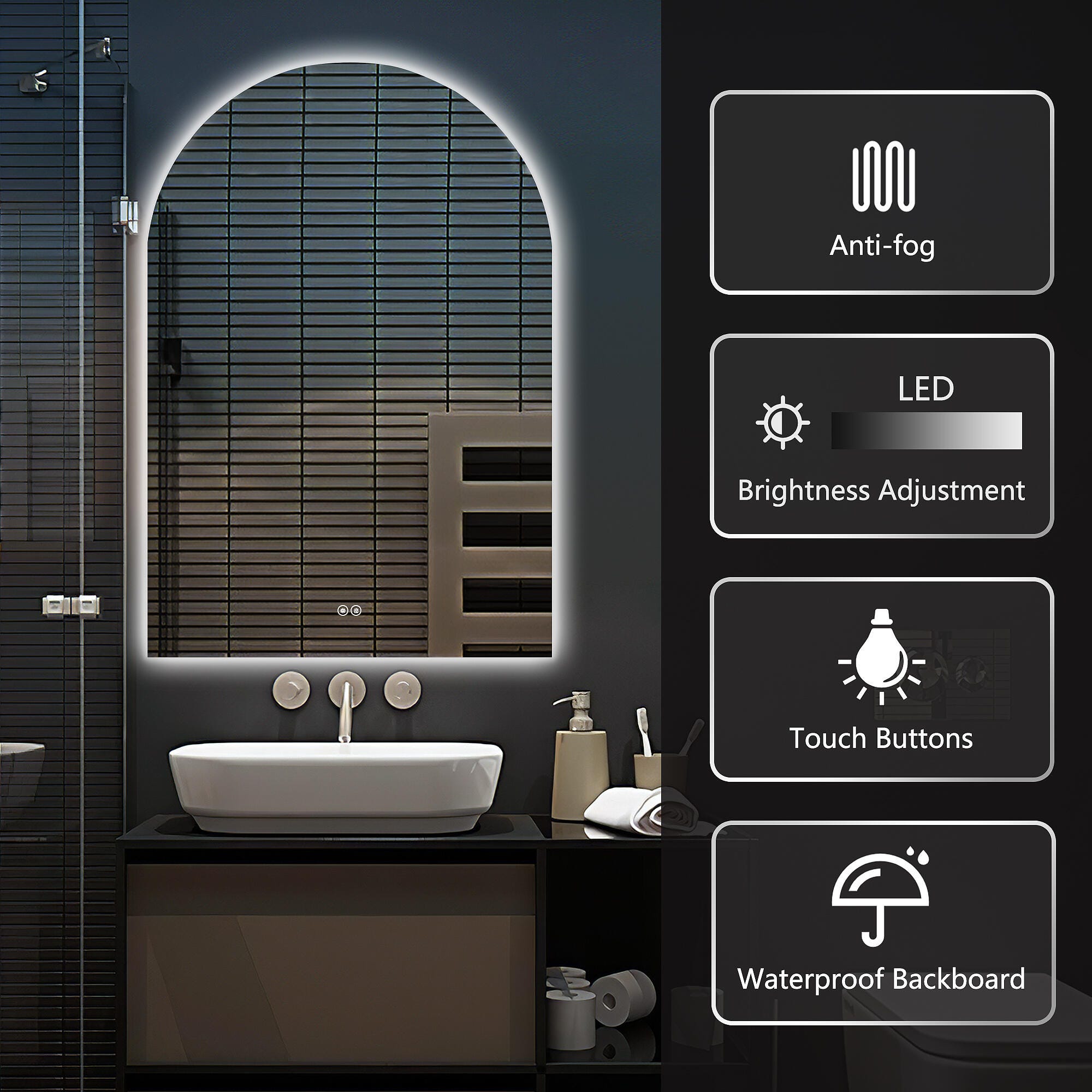 Dovelina Luminare LED Vanity Mirror, , large