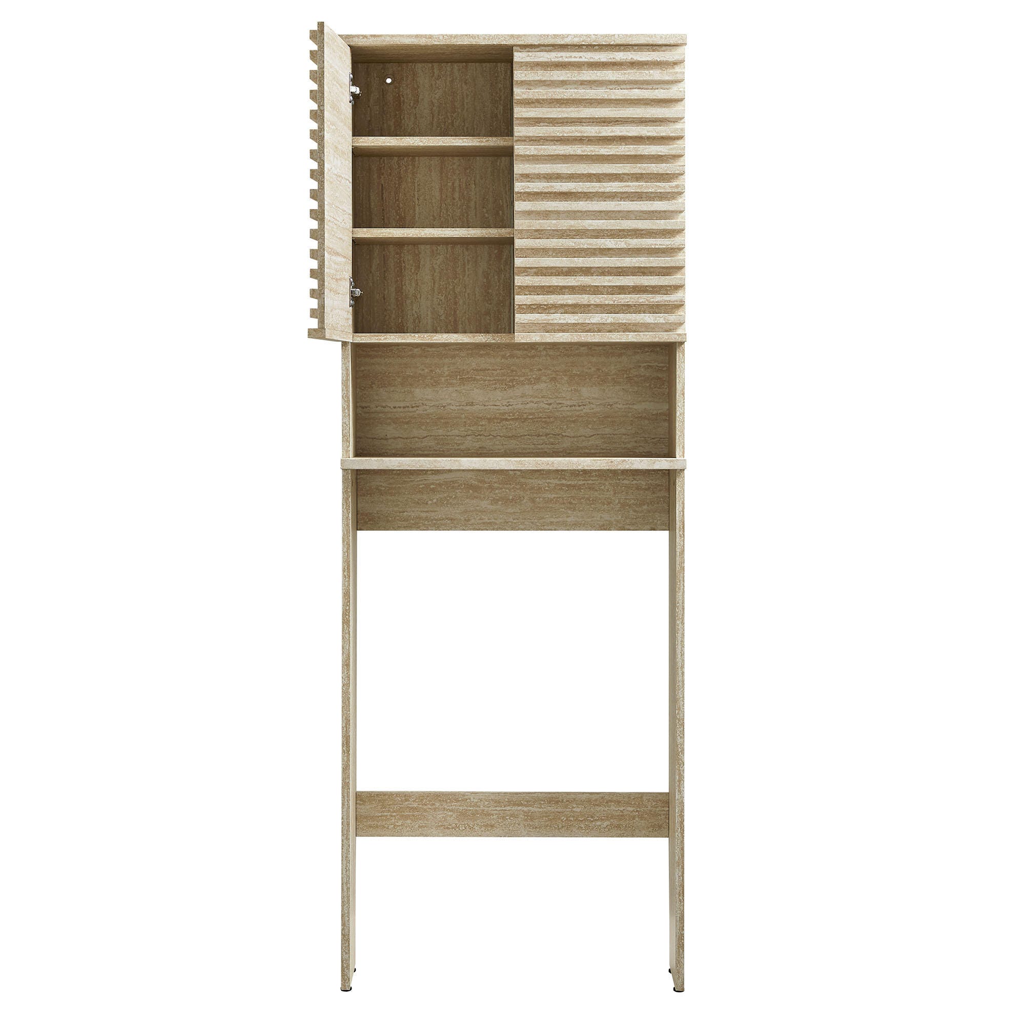Modway Render Bathroom Storage Cabinet, Cream, large