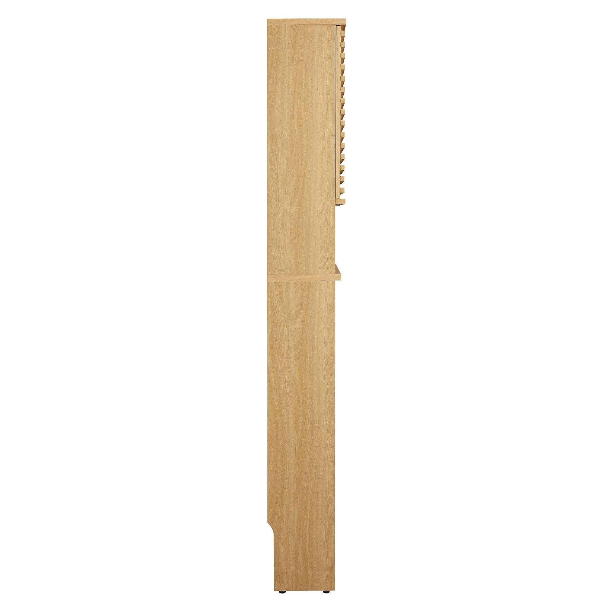 Modway Render Bathroom Storage Cabinet, Oak, large
