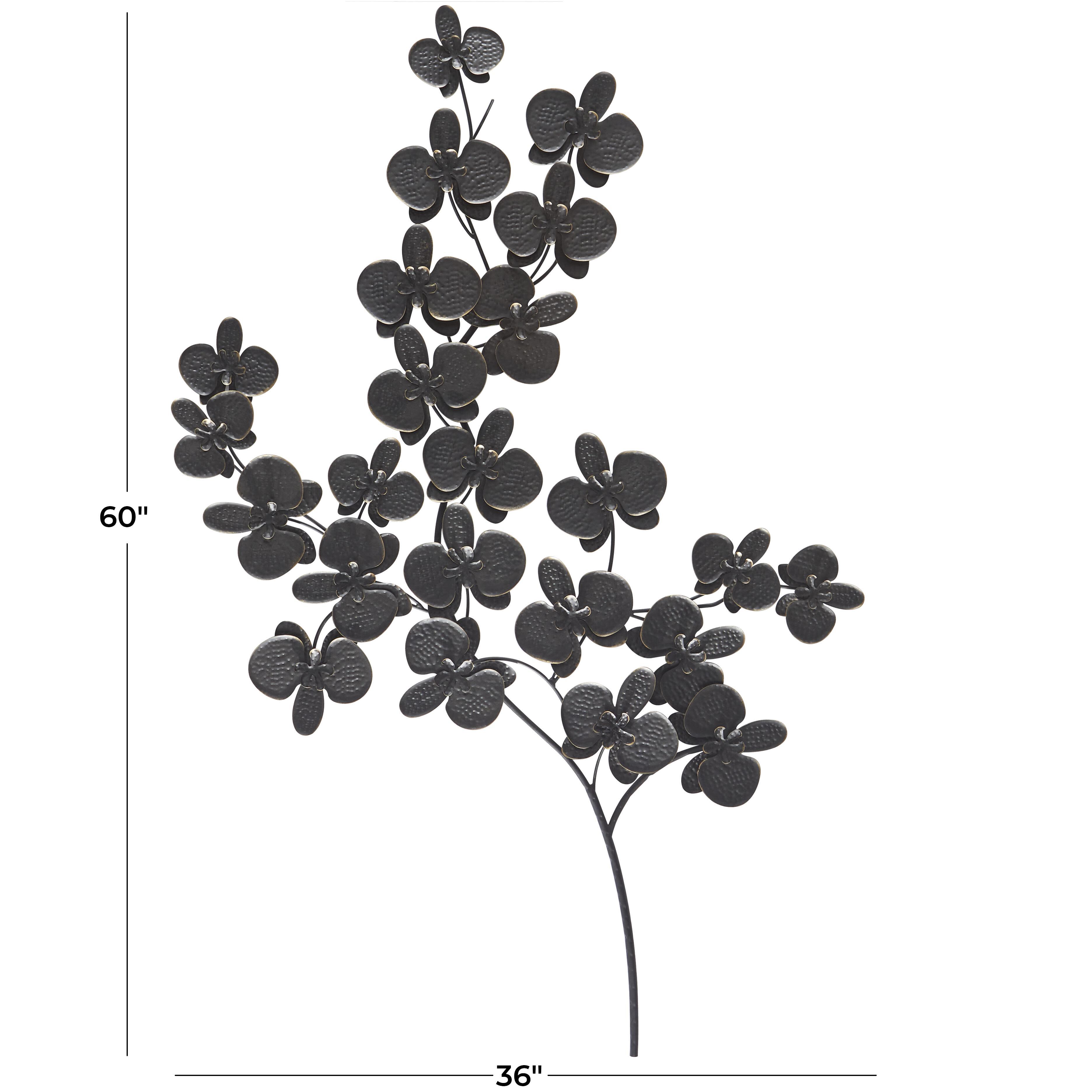 CosmoLiving by Cosmopolitan Floral Orchid Wall Decor, , large