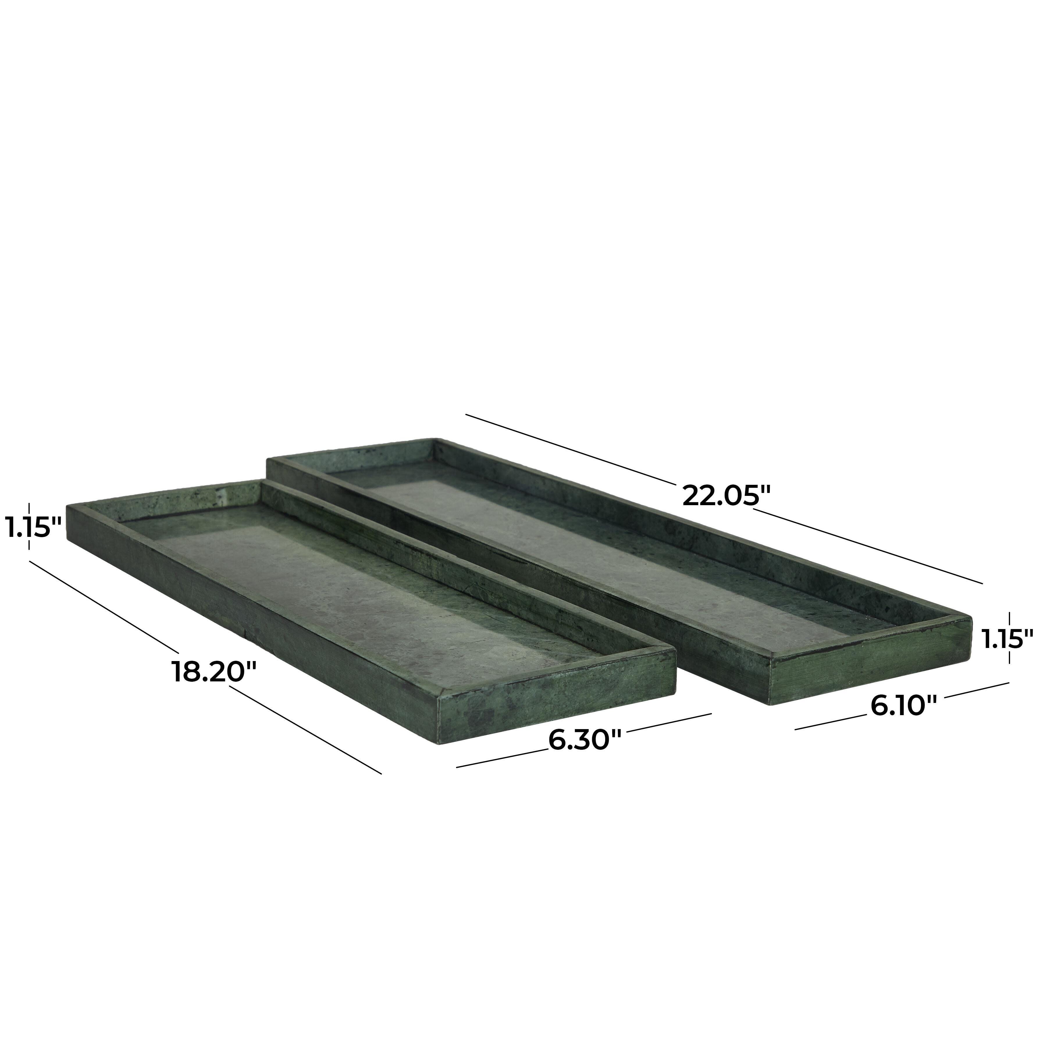 CosmoLiving by Cosmopolitan Decor Tray (Set of 2), , large