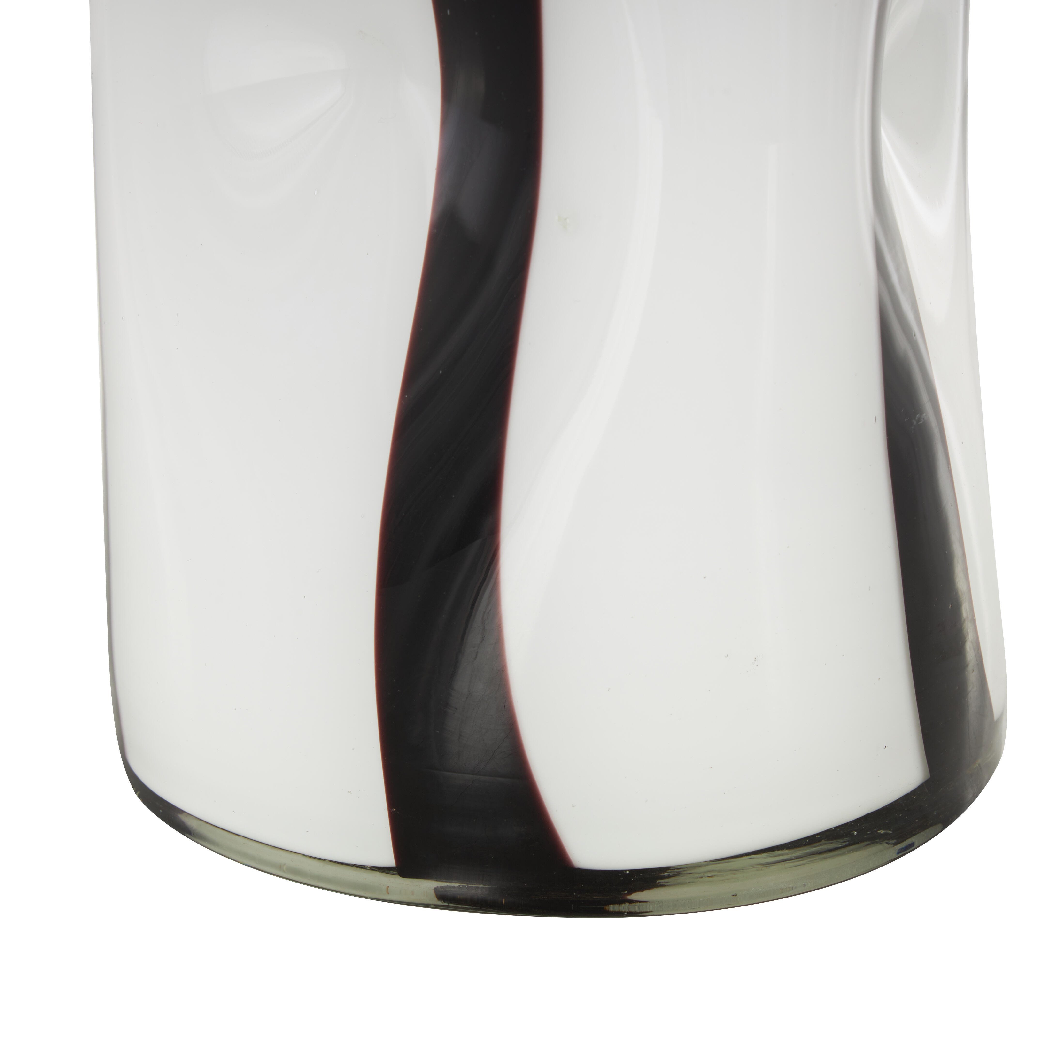 Bayberry Lane Decorative Vase with Black Stripes, , large