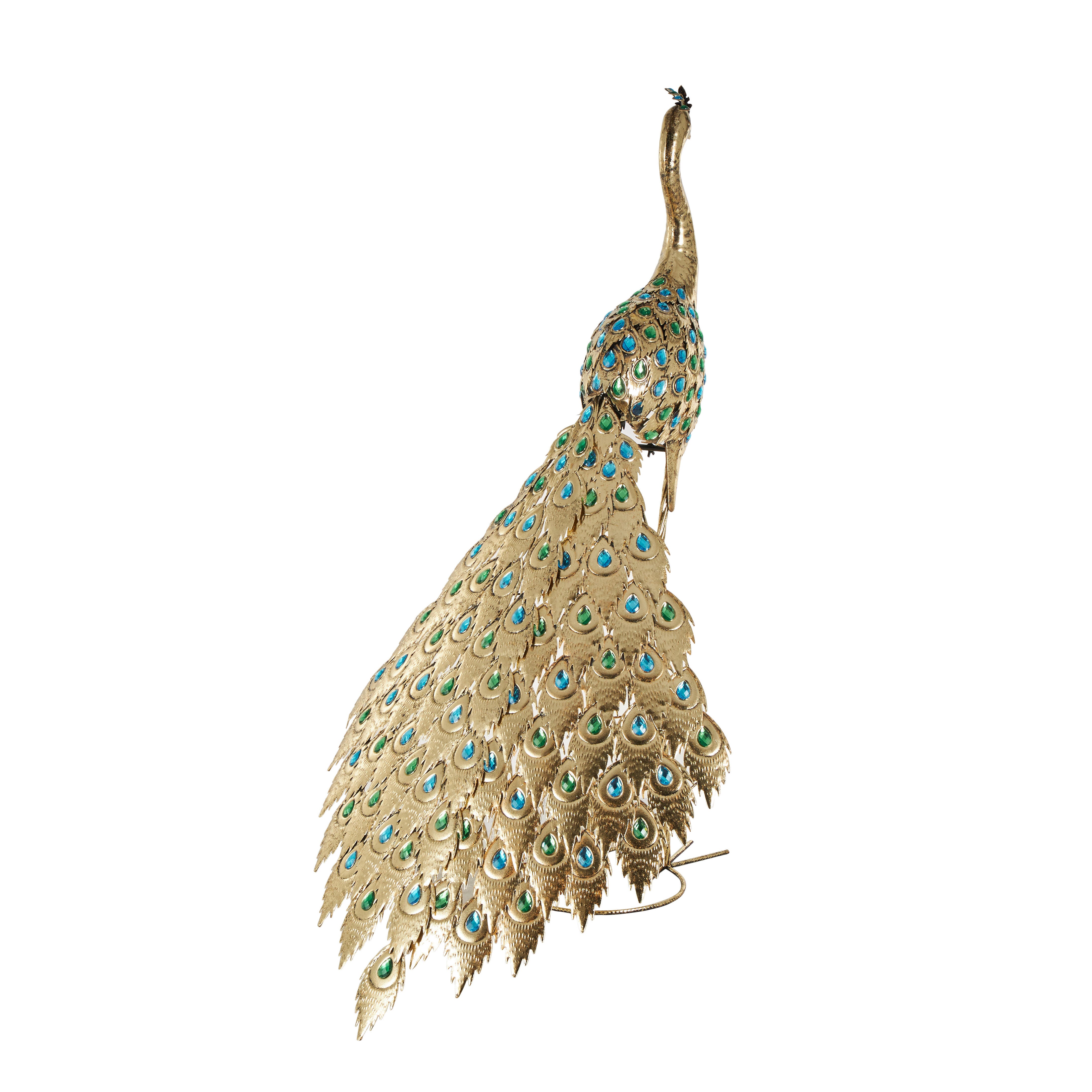 Bayberry Lane Peacock Sculpture, , large