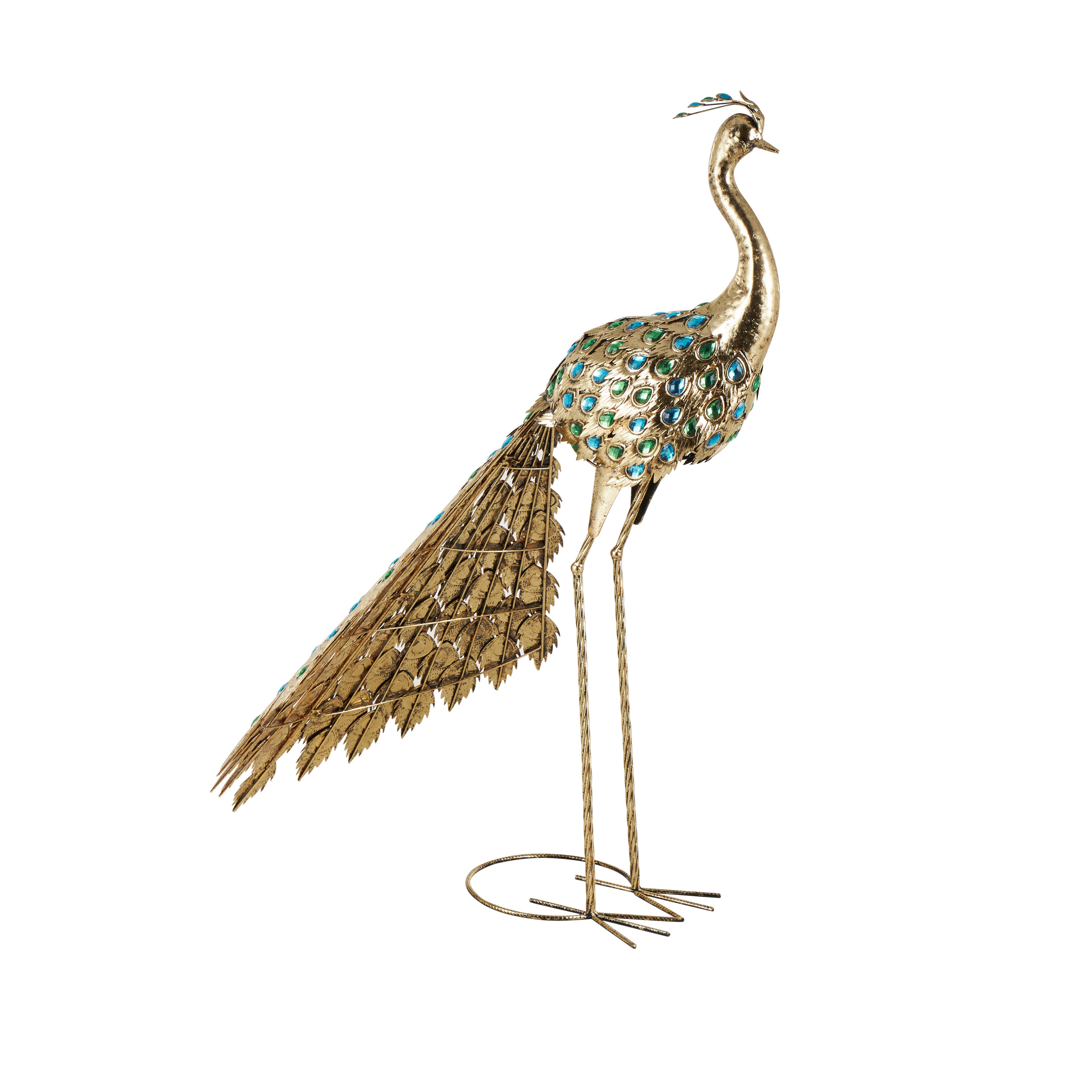 Bayberry Lane Peacock Sculpture, , large