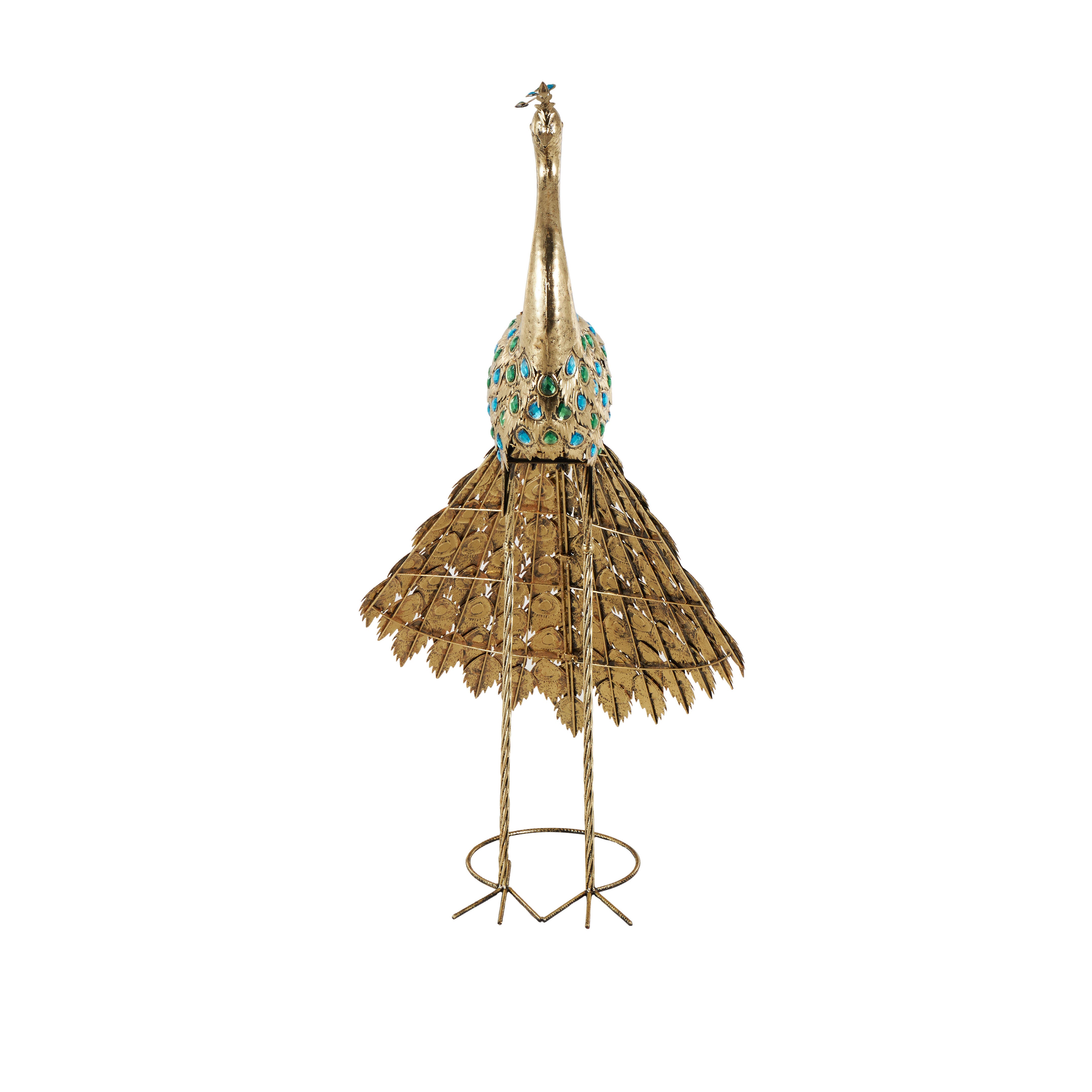 Bayberry Lane Peacock Sculpture, , large