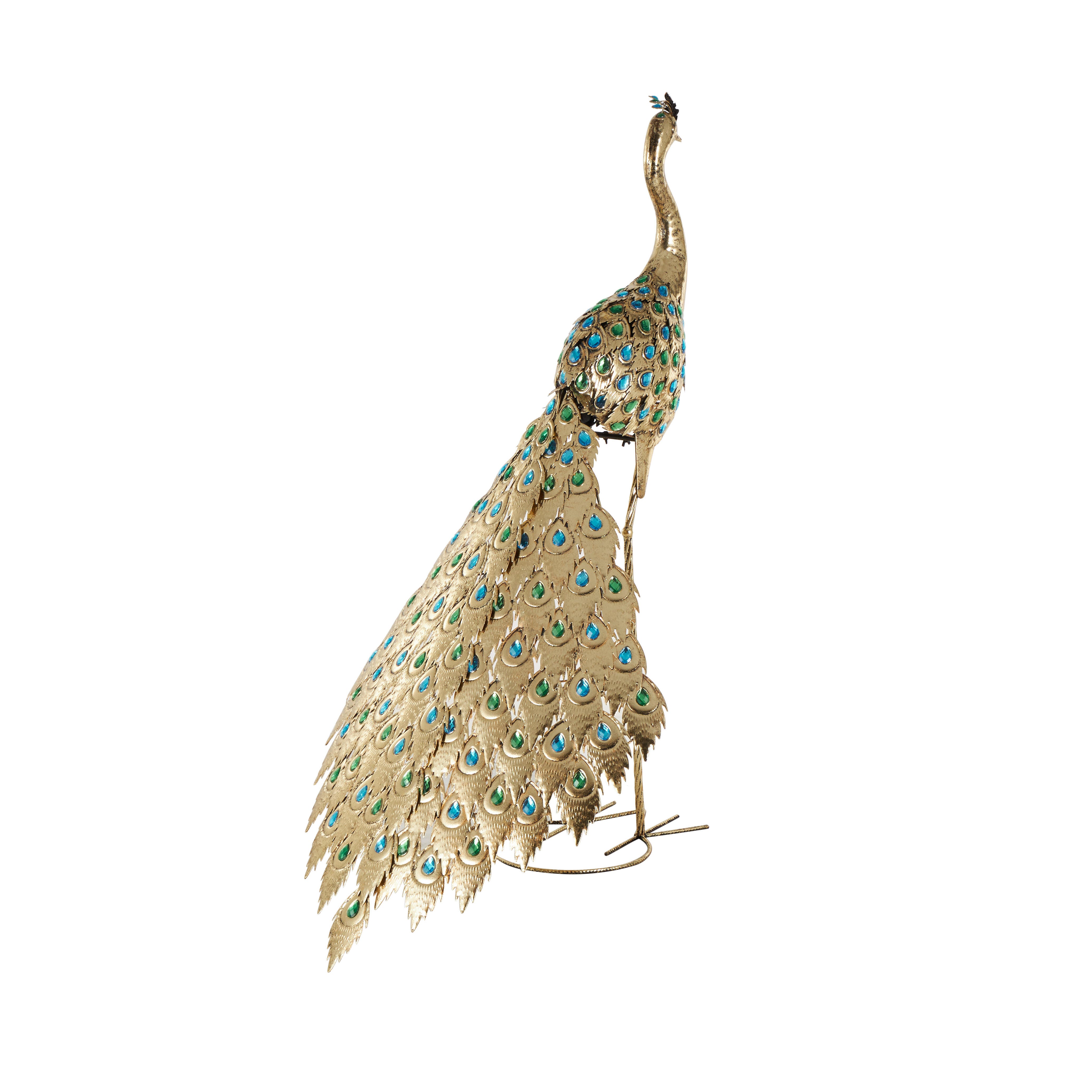 Bayberry Lane Peacock Sculpture, , large