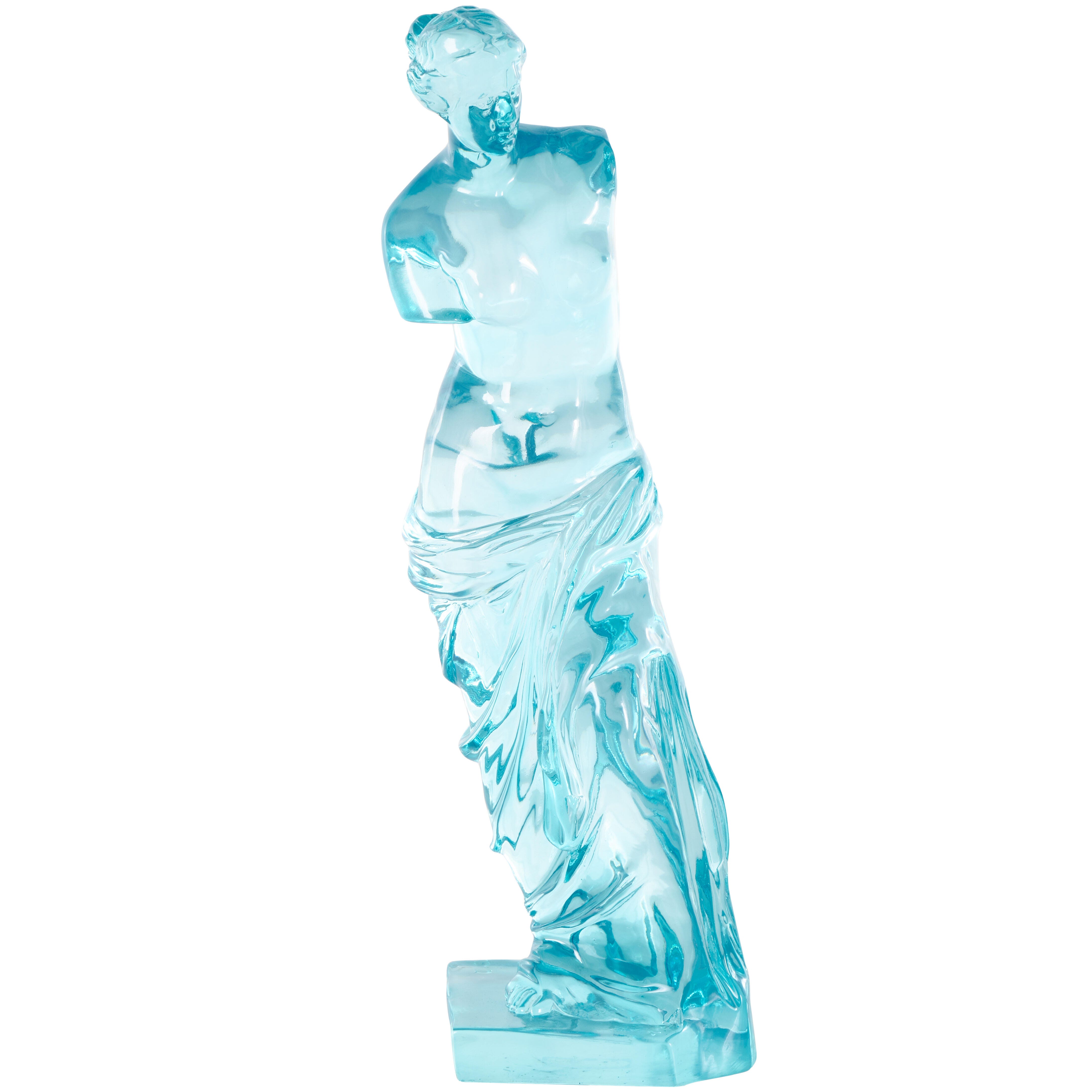 Bayberry Lane Woman Sculpture, Light Blue, large