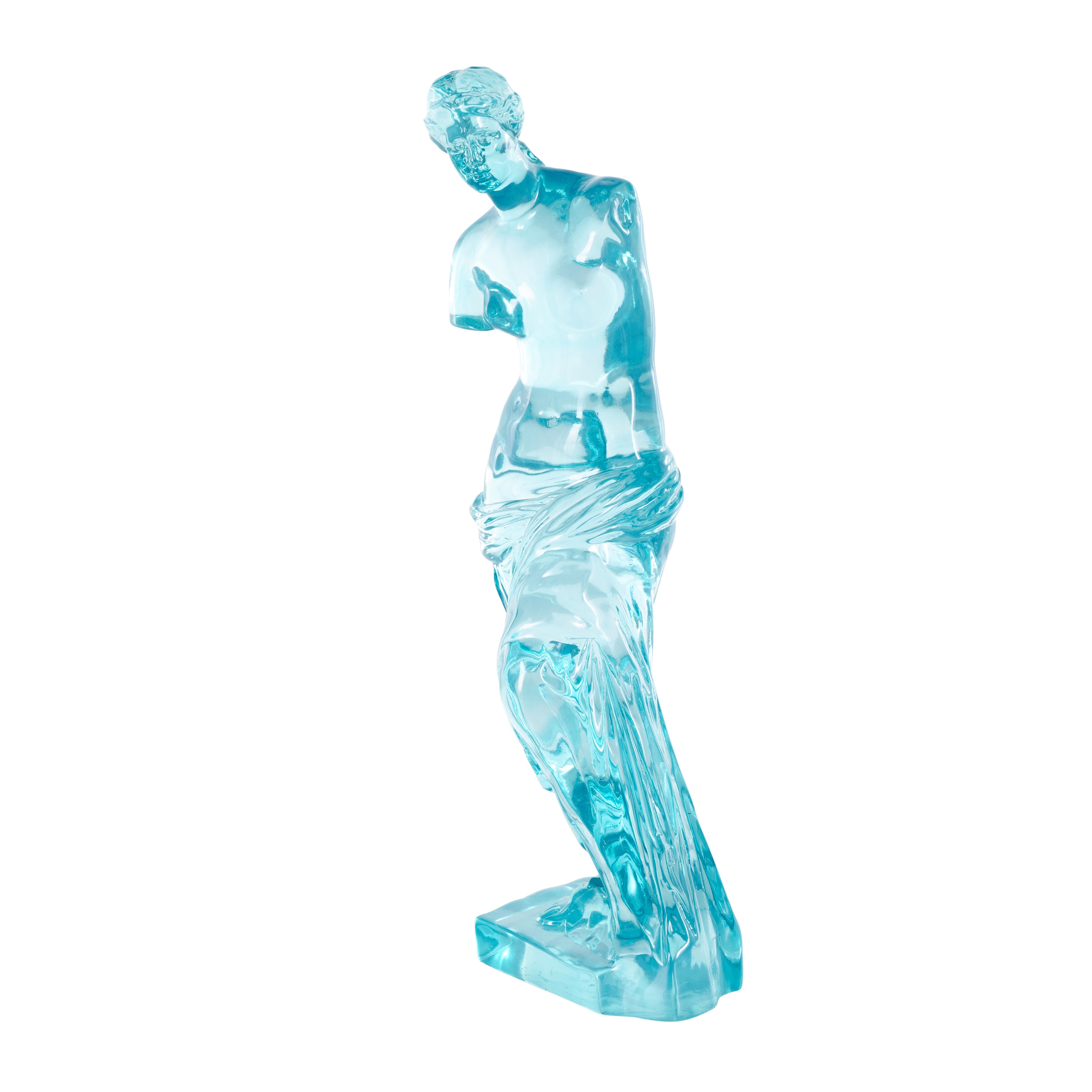 Bayberry Lane Woman Sculpture, Light Blue, large