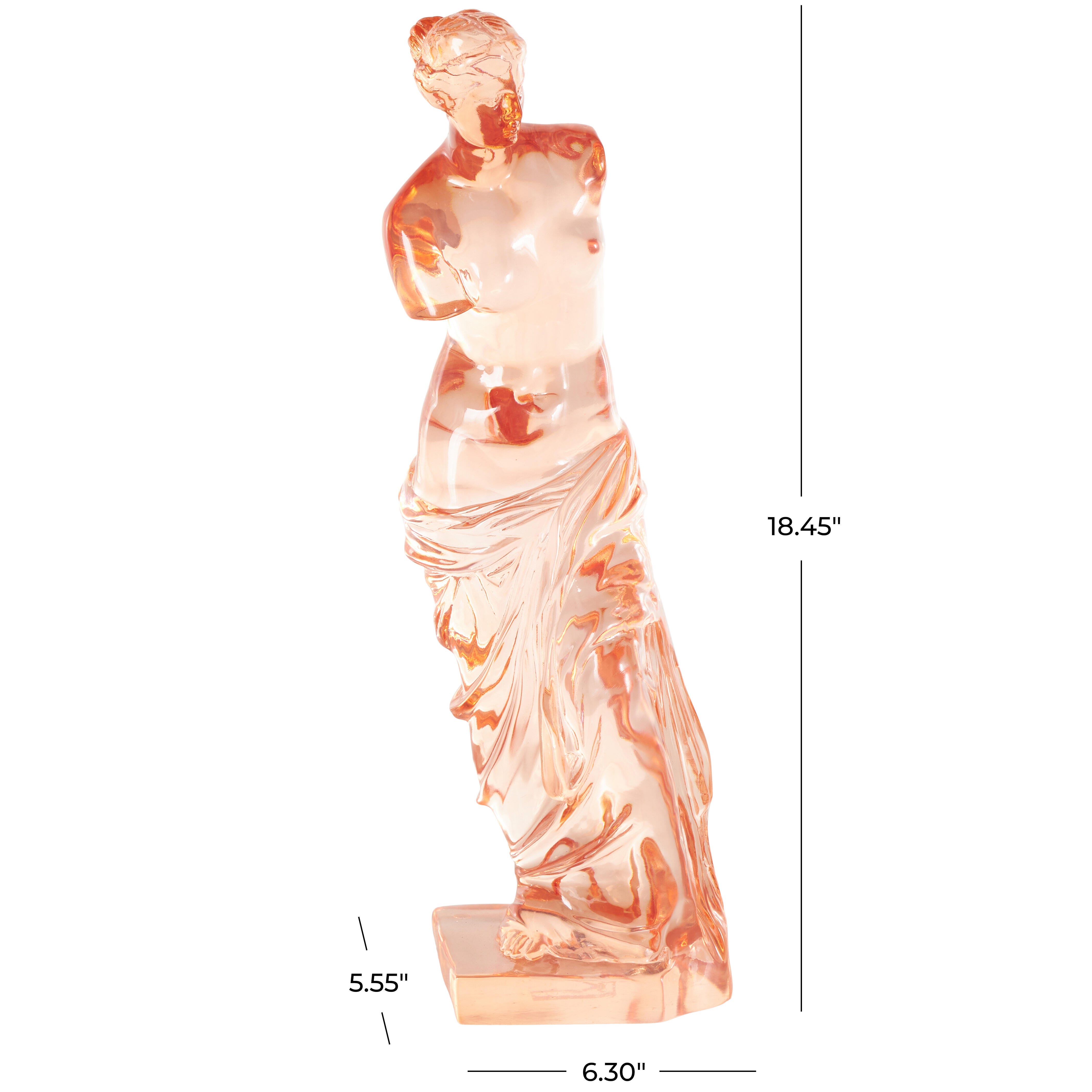 Bayberry Lane Woman Sculpture, Orange, large