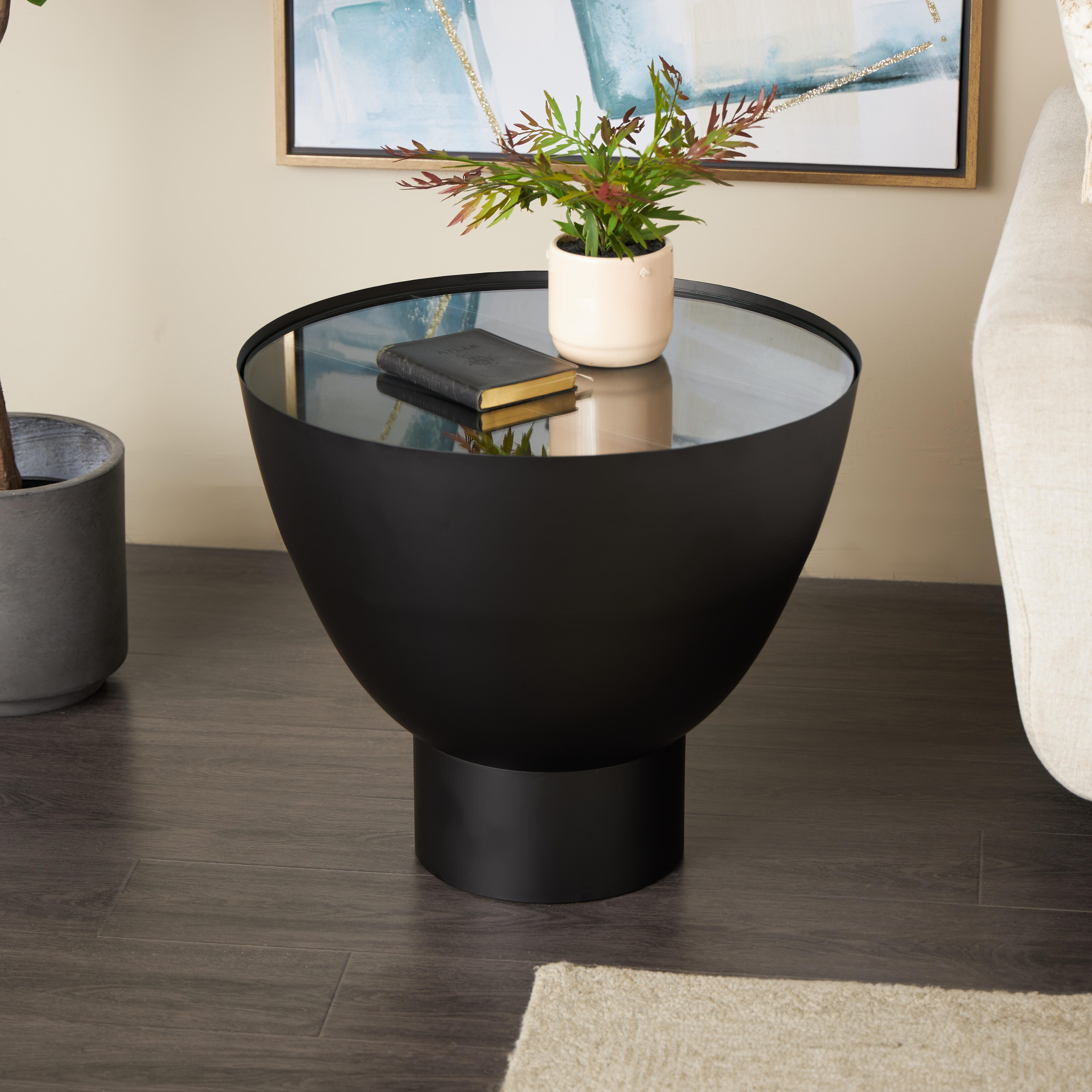 Bayberry Lane Geometric Accent Side Table, , large