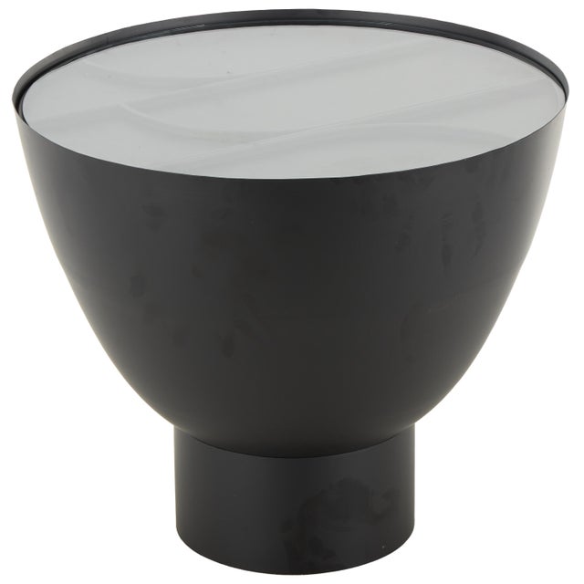 Bayberry Lane Geometric Accent Side Table, Black