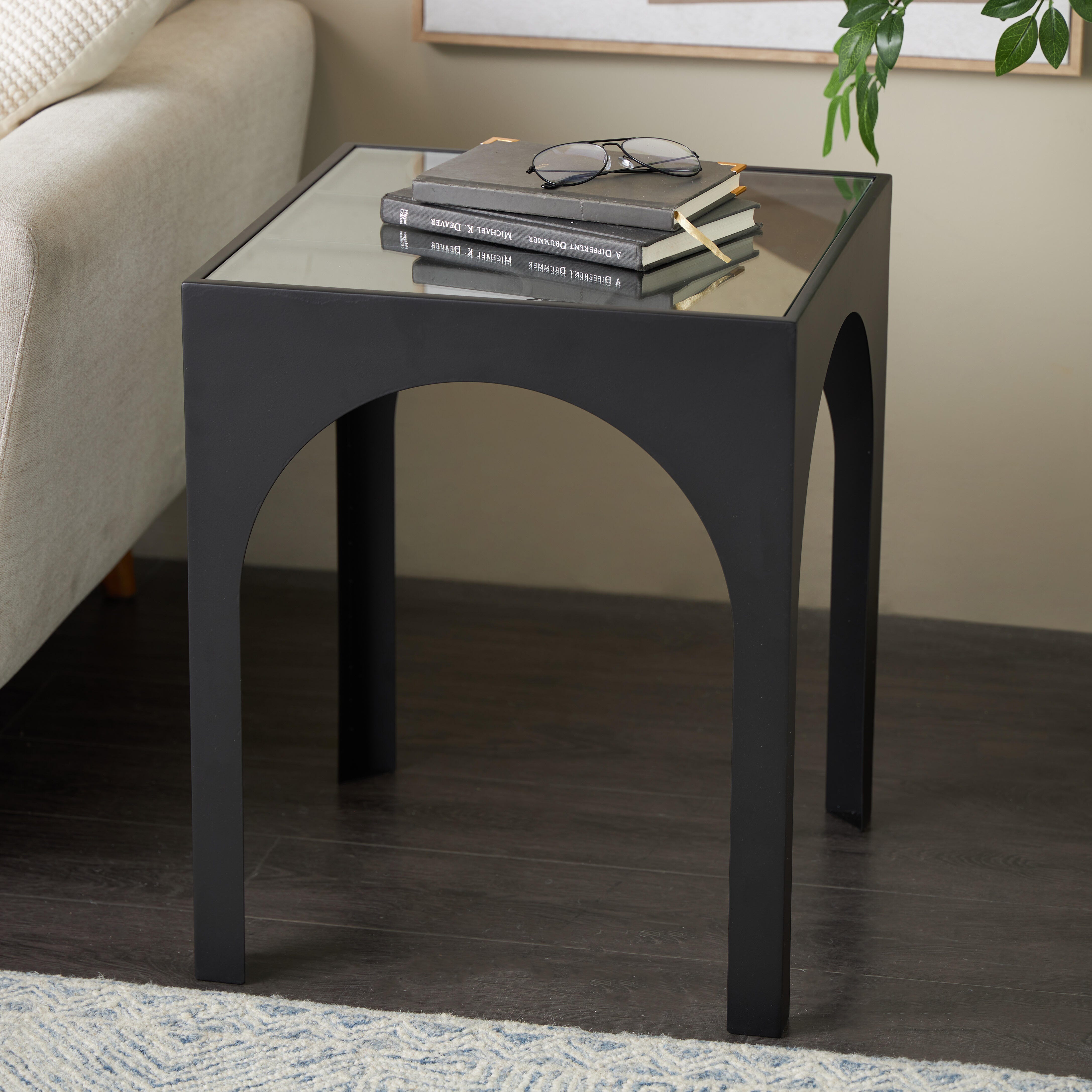Bayberry Lane Geometric Accent End Table, , large