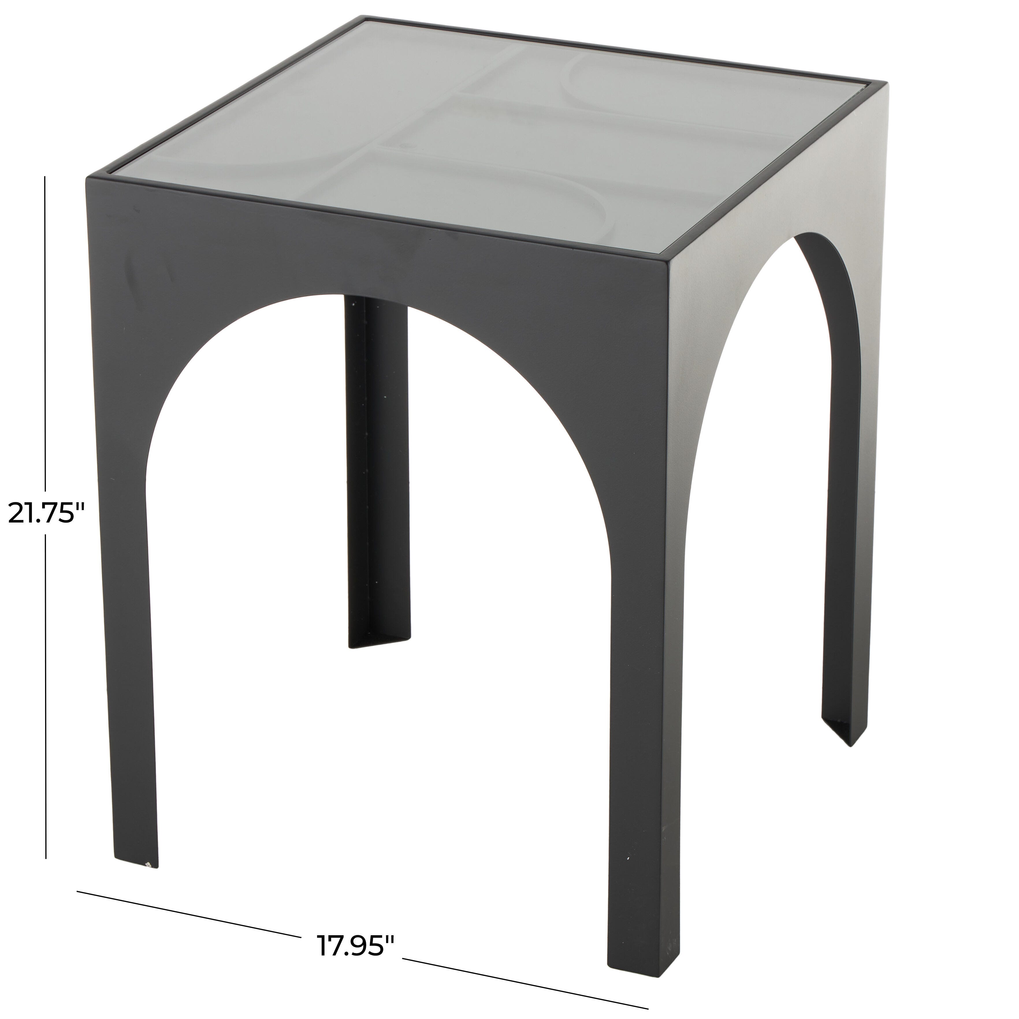 Bayberry Lane Geometric Accent End Table, , large