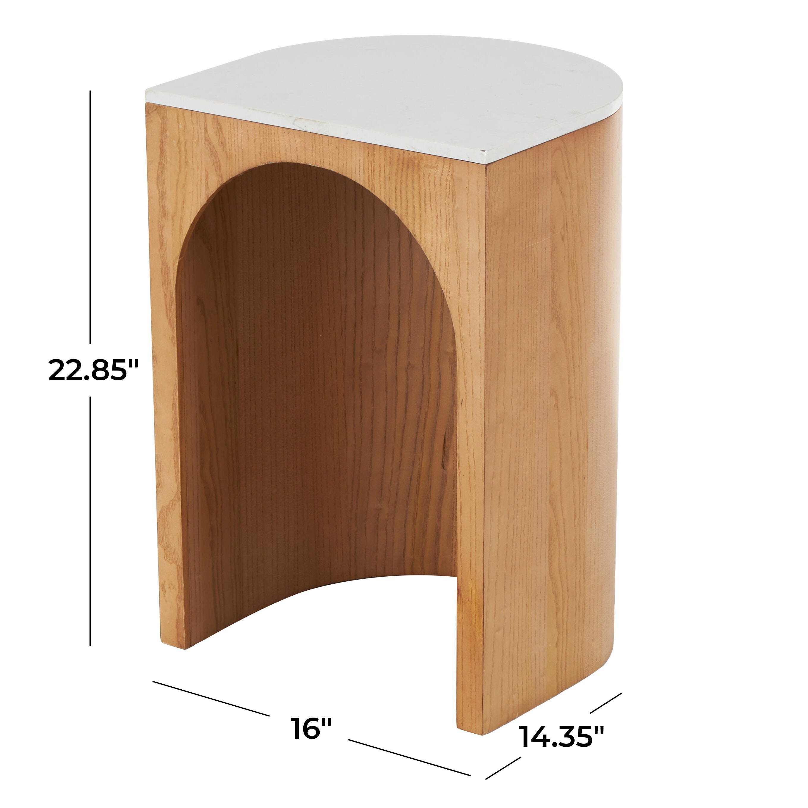 Bayberry Lane Arch Accent Side Table, , large