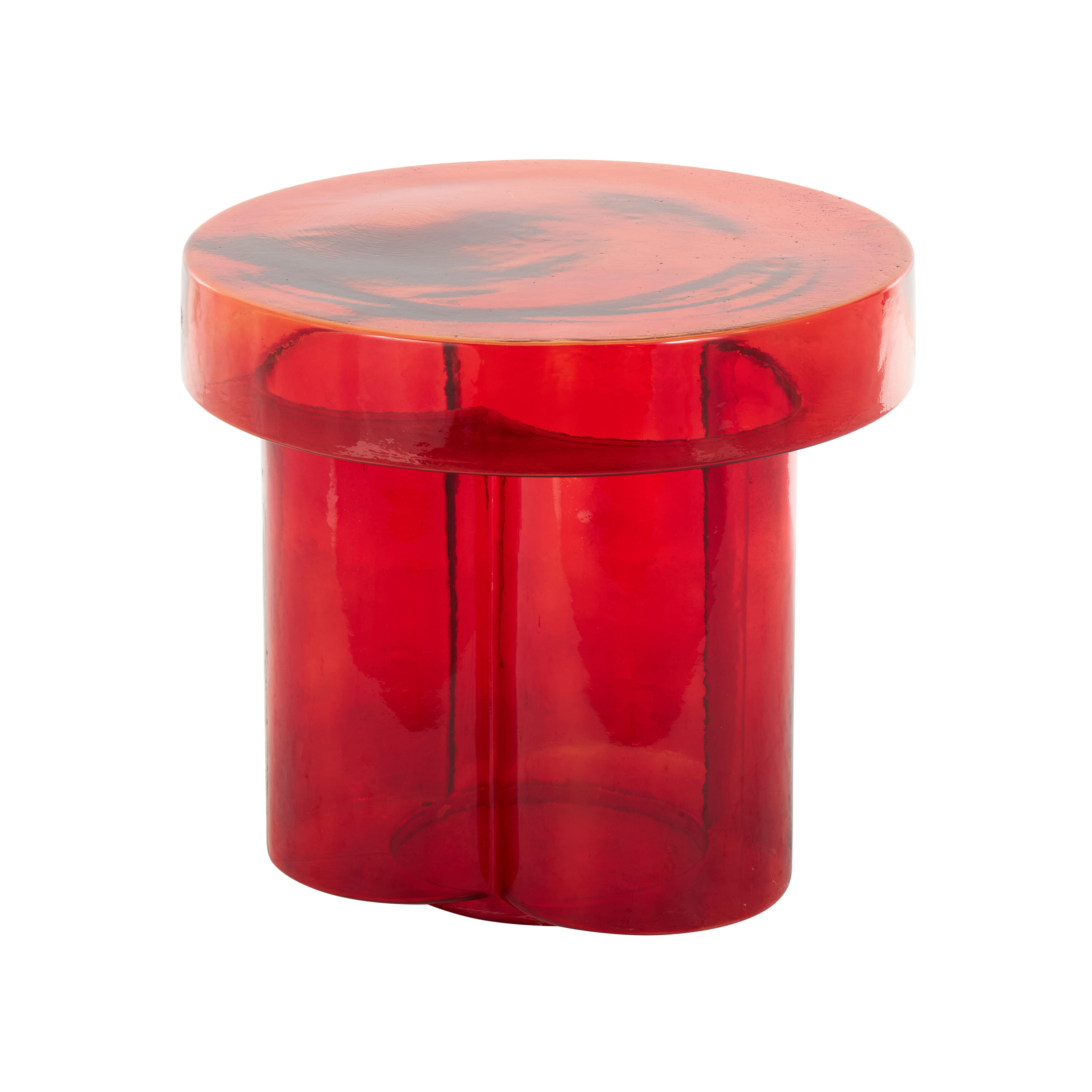 Bayberry Lane Accent Side Table, Red, large